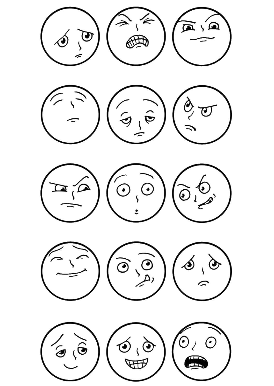 Coloring Pages Emotions Coloring Pages