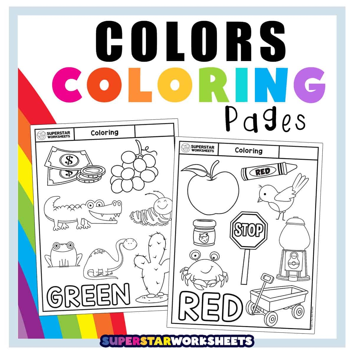 Coloring Worksheets For Preschool Free Printables Superstar 