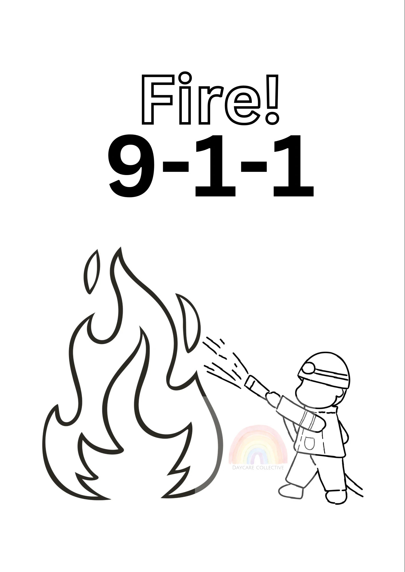 Fire Prevention Coloring Pages Printable