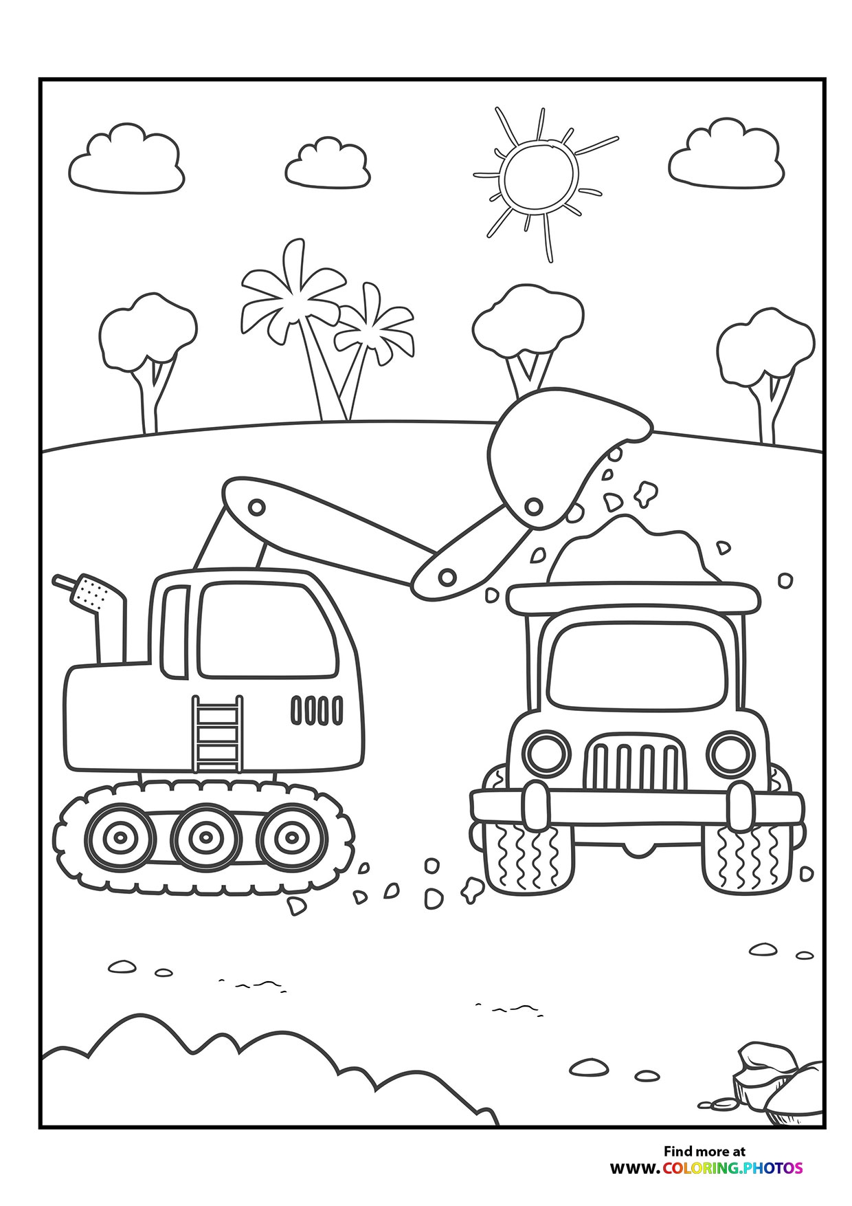 Free Printable Coloring Pages Trucks
