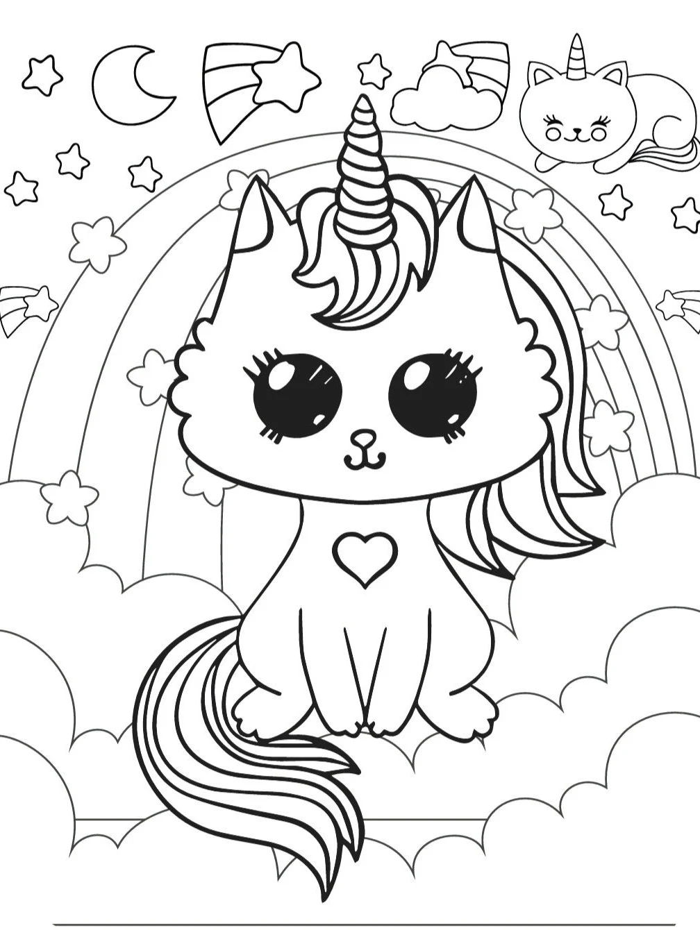 Cool And Fun Caticorn Coloring Pages 20 Plus Colouring Sheets To Print And Color Cool And Fun Caticorn Coloring Pages 20 Plus Colouring Sheets To Print And Color