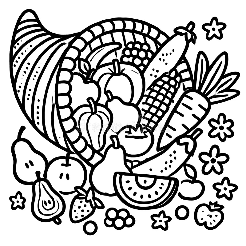Cornucopia Coloring Page Stock Illustrations 75 Cornucopia Coloring Page Stock Illustrations Vectors Clipart Dreamstime