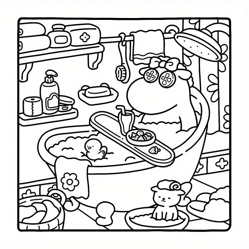 Cozy Friends Coloring Book Deluxe Edition Paint By Number Kits Stress Relief U0026 Relaxation Ideal For Holidays U0026 Birthdays AliExpress 21