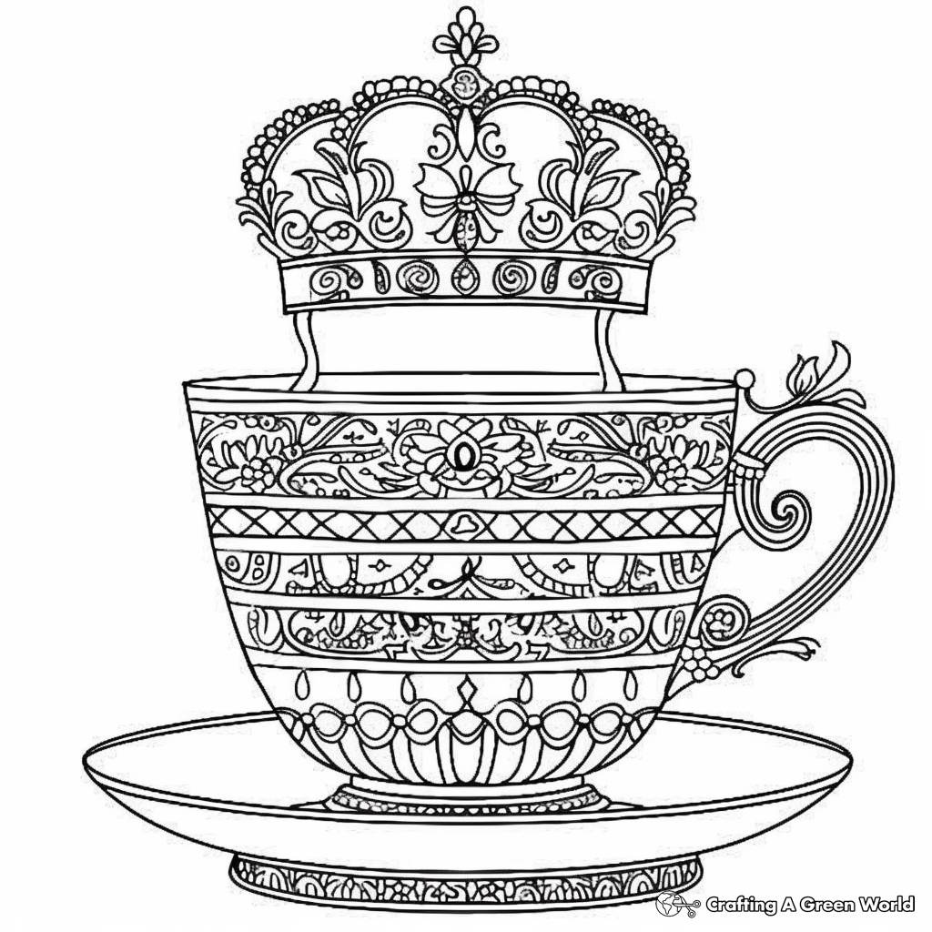 Cup Coloring Pages Free Printable 