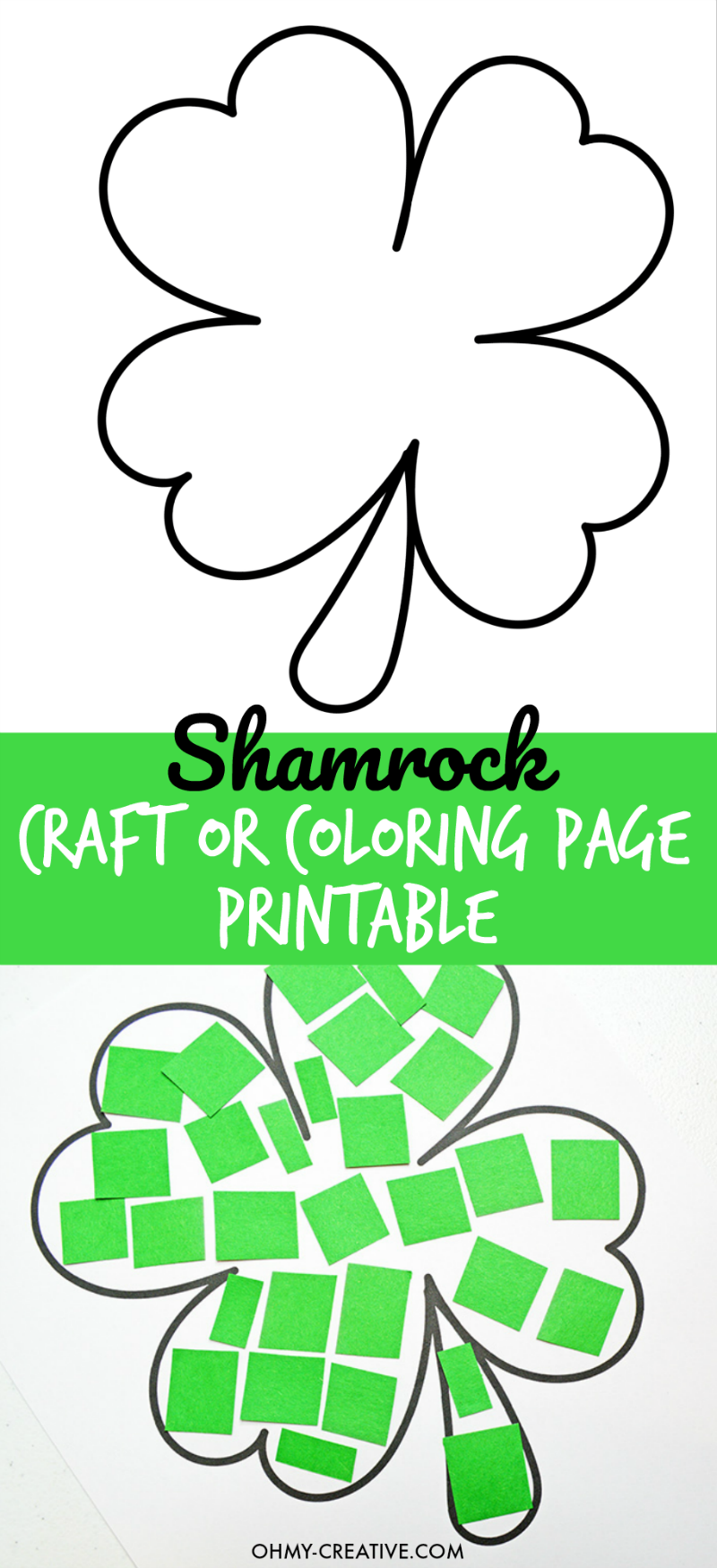 Shamrock Printable Coloring Pages Shamrock Printable Coloring Pages