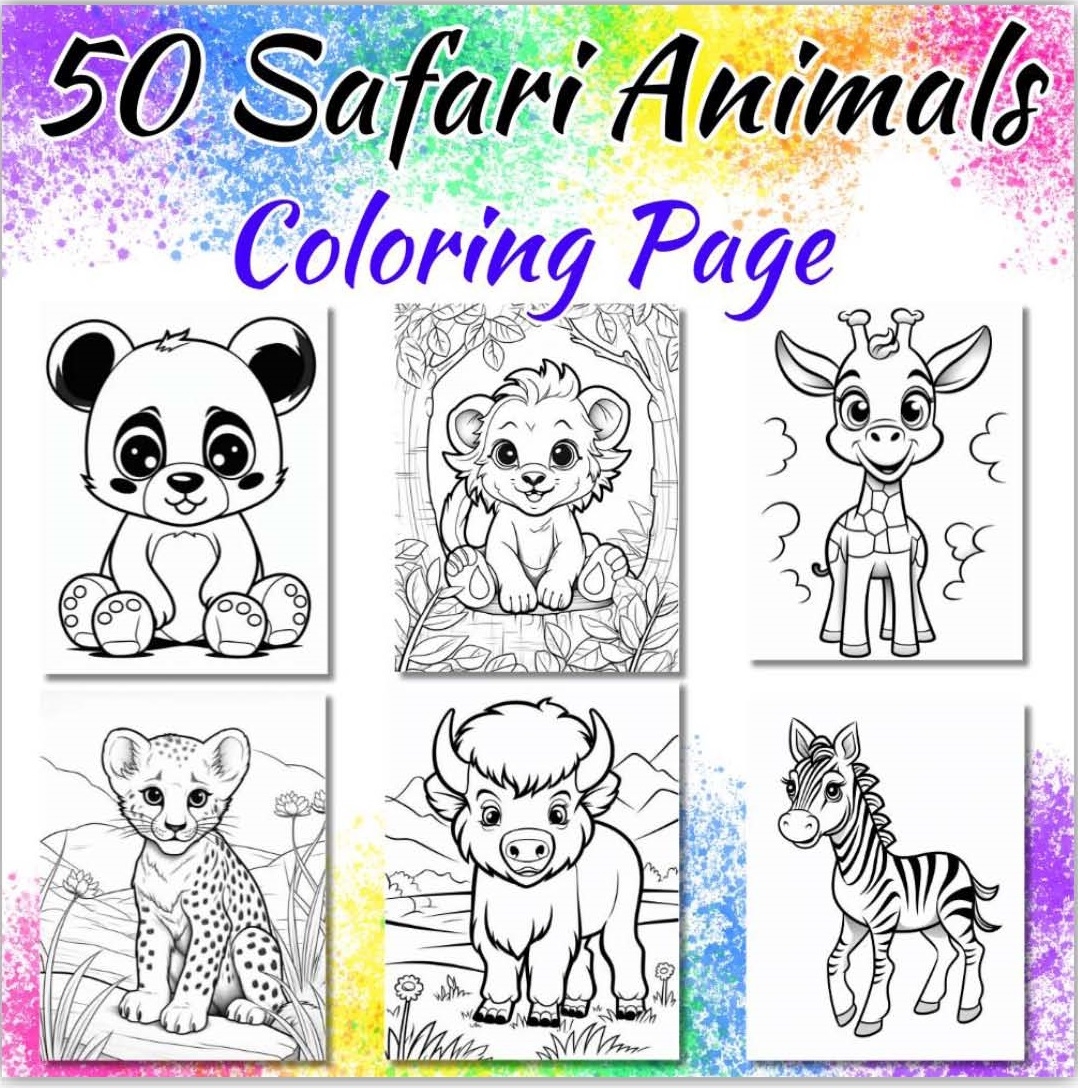 Free Safari Coloring Pages