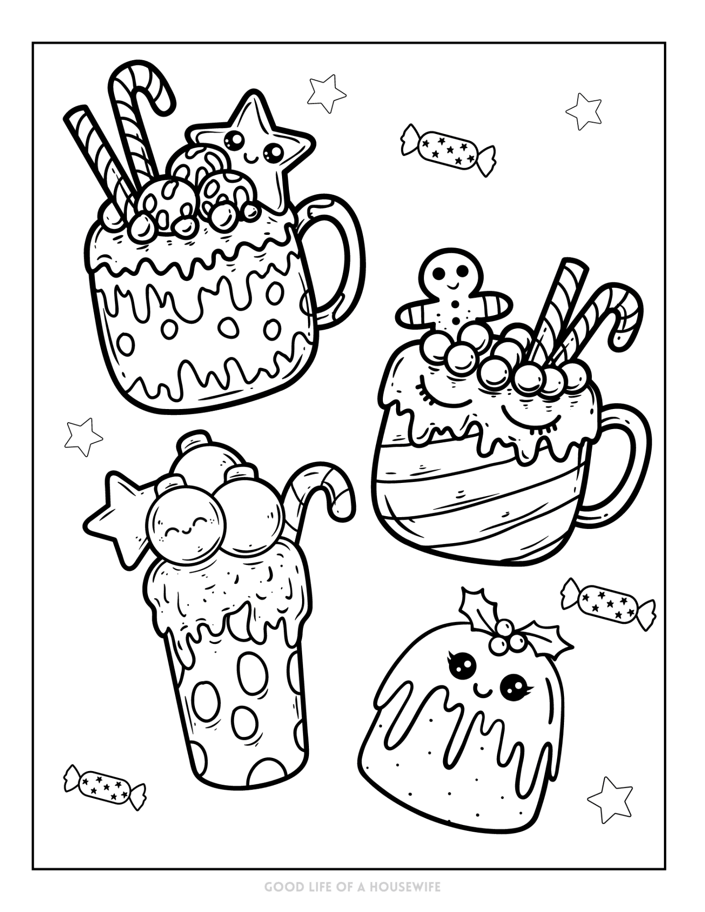 Cute Christmas Coloring Pages Free Printable Kids Will Love Cute Christmas Coloring Pages Free Printable Kids Will Love