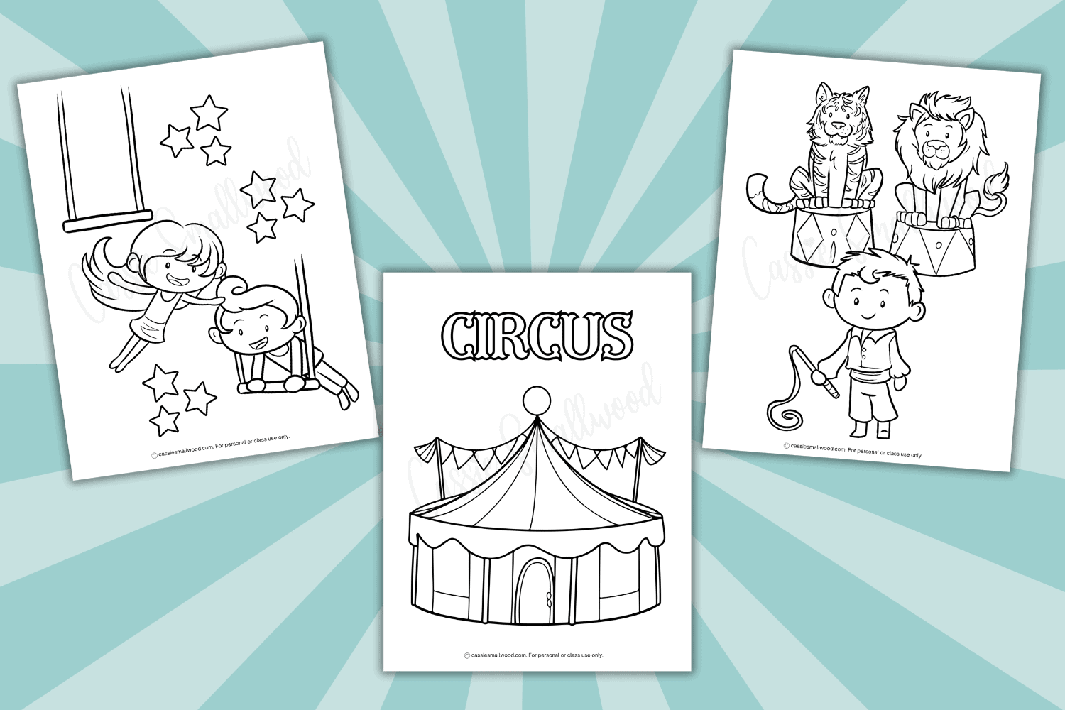 CUTE Circus Coloring Pages Cassie Smallwood CUTE Circus Coloring Pages Cassie Smallwood