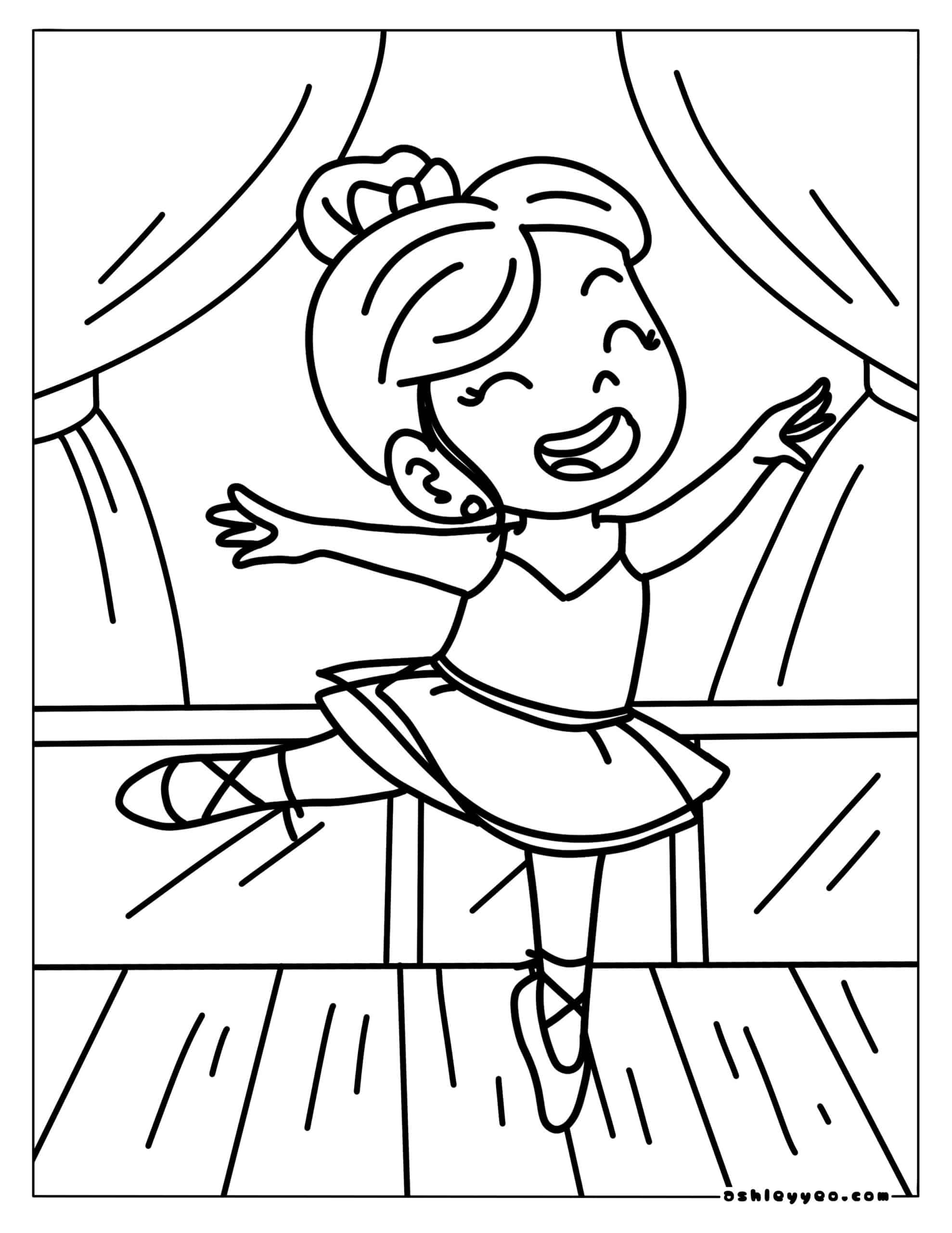 Dance Coloring Pages For Kids Ashley Yeo Dance Coloring Pages For Kids Ashley Yeo