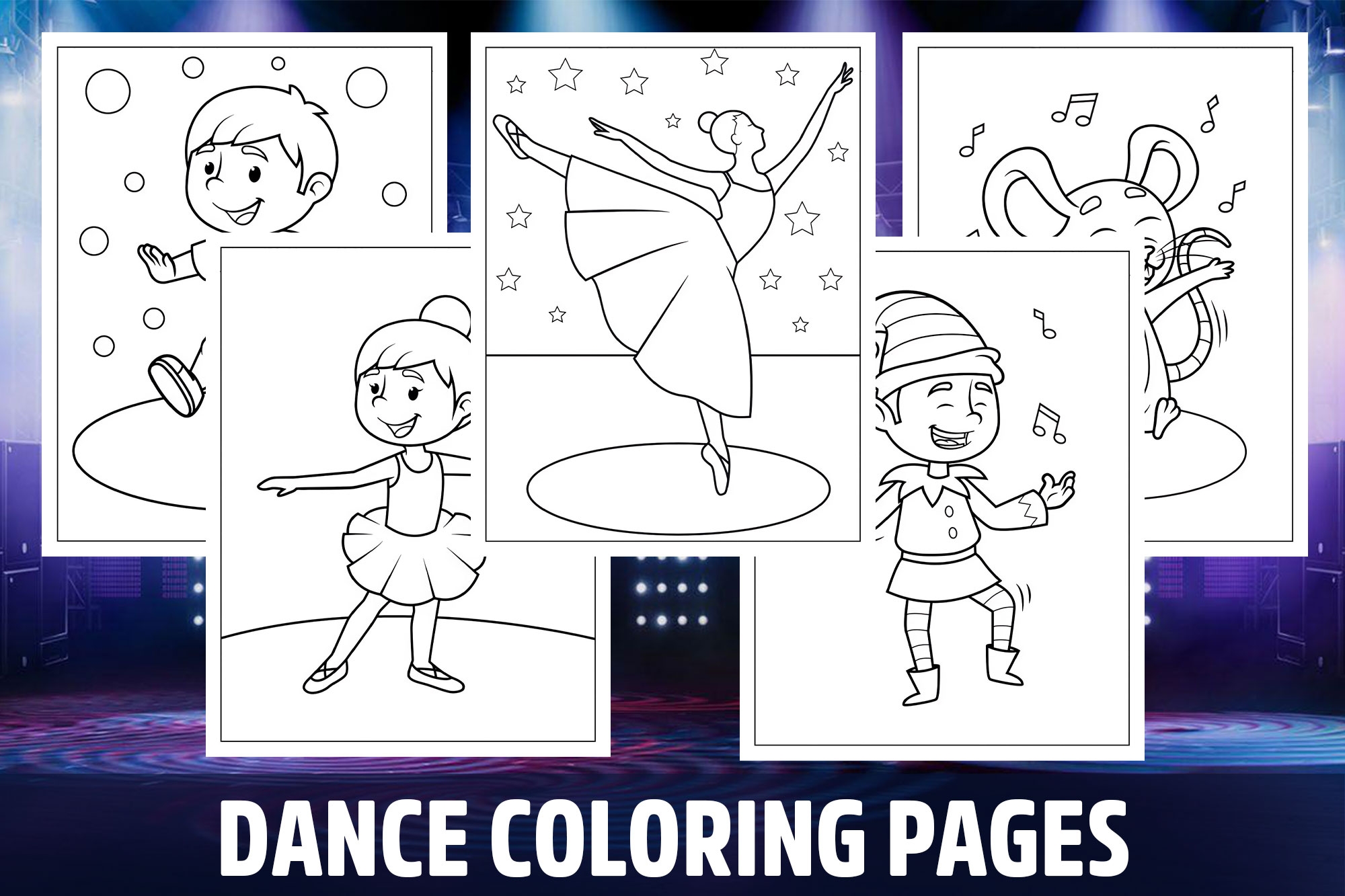 Dance Coloring Pages Printable
