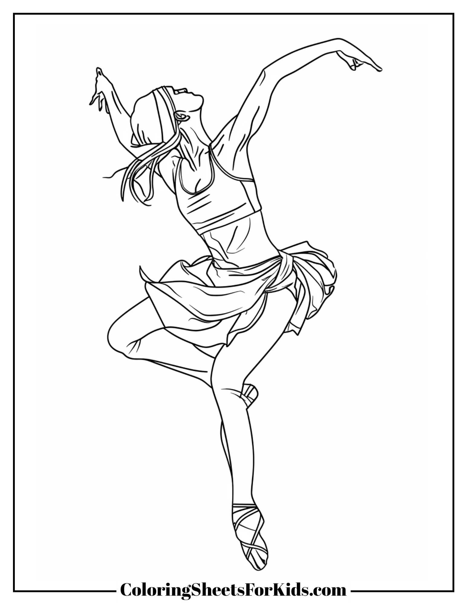 Free Coloring Pages Dance Free Coloring Pages Dance