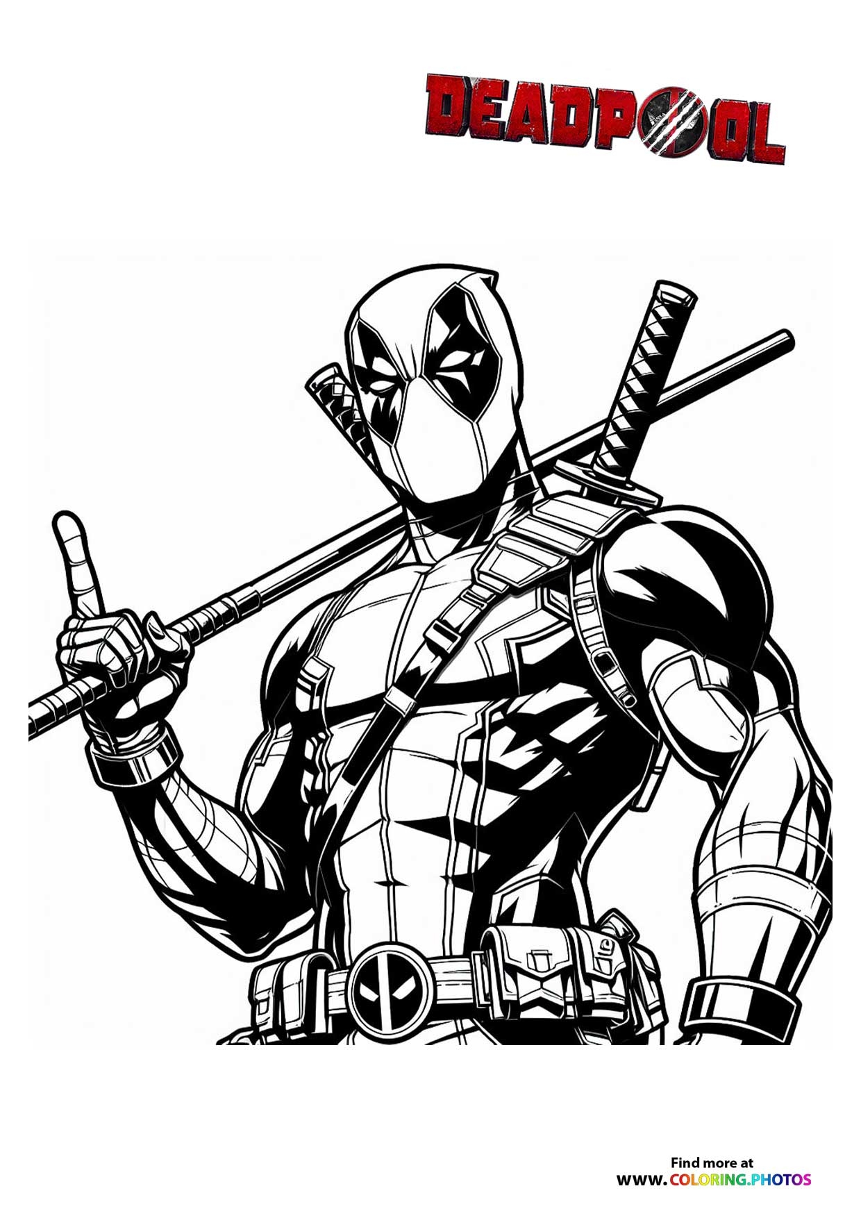 Deadpool Coloring Pages For Kids Deadpool Coloring Pages For Kids