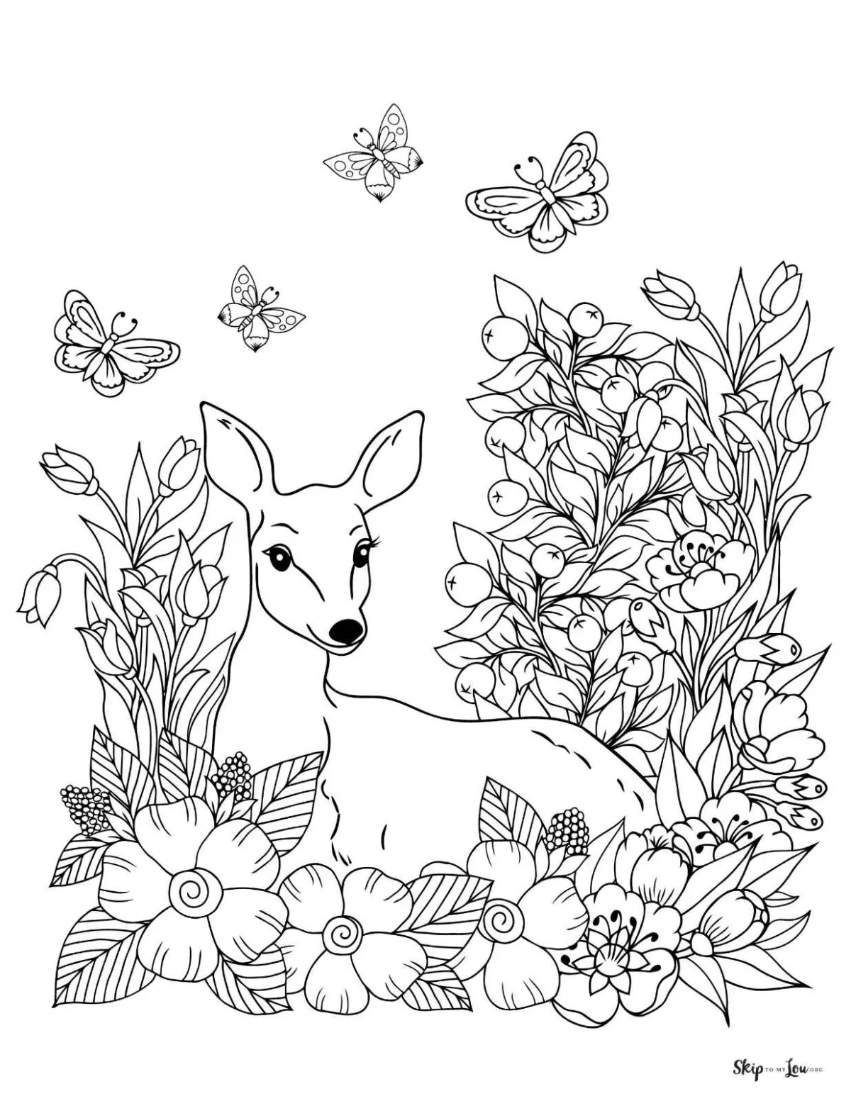 Deer Coloring Pages Free Printables For Kids And Adults Skip To 