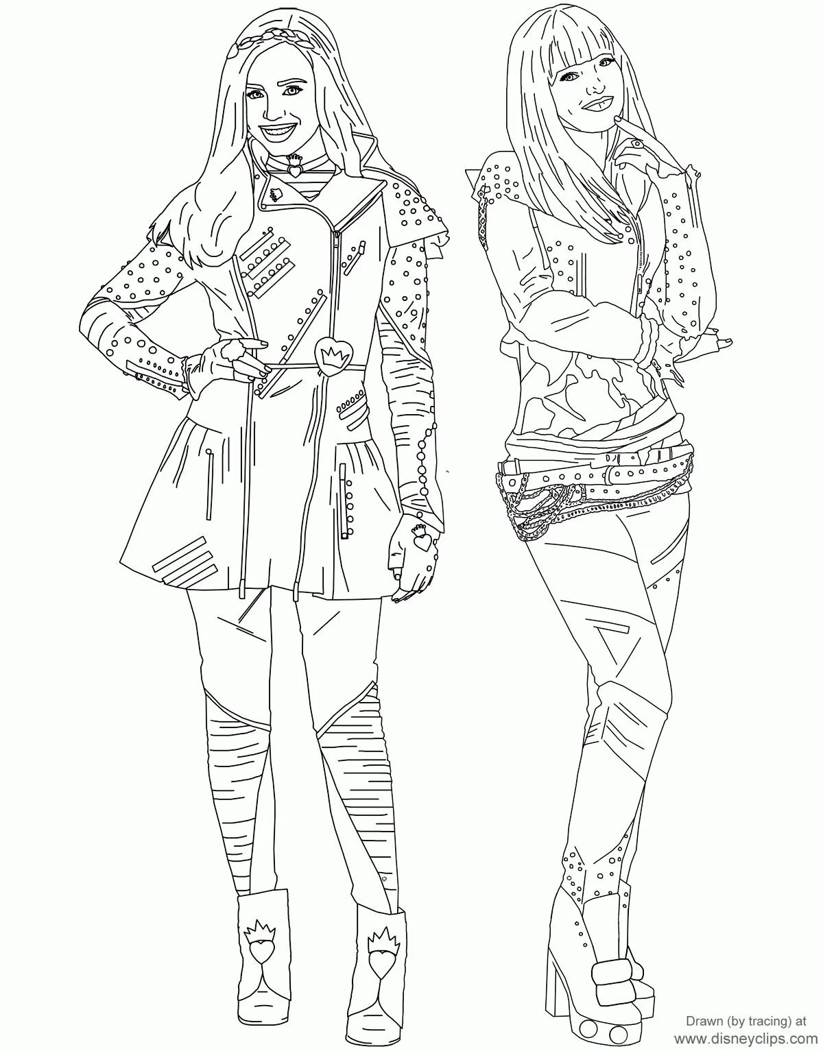 Printable Descendants Coloring Page Printable Descendants Coloring Page