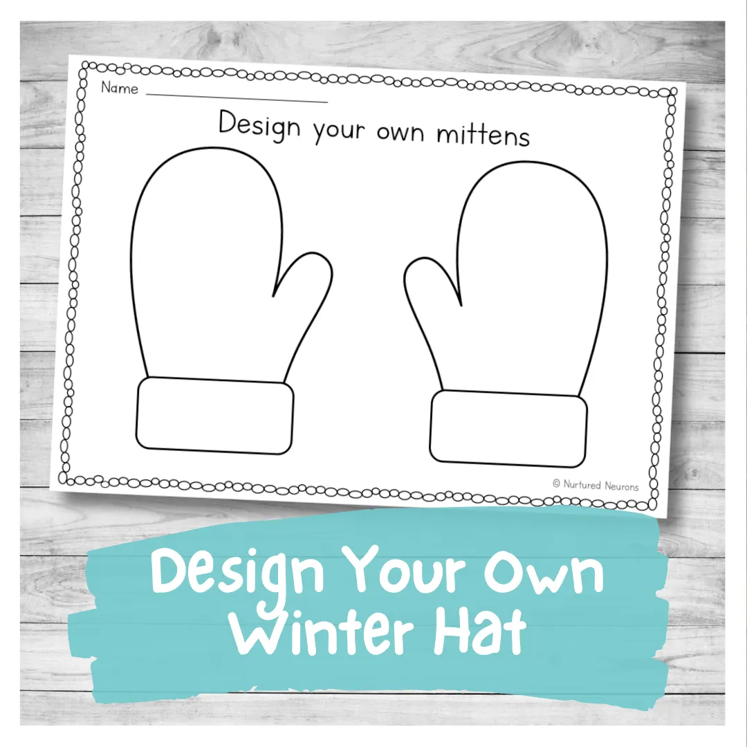 Design You Own Mittens Printable Template For Kids Nurtured Neurons Design You Own Mittens Printable Template For Kids Nurtured Neurons