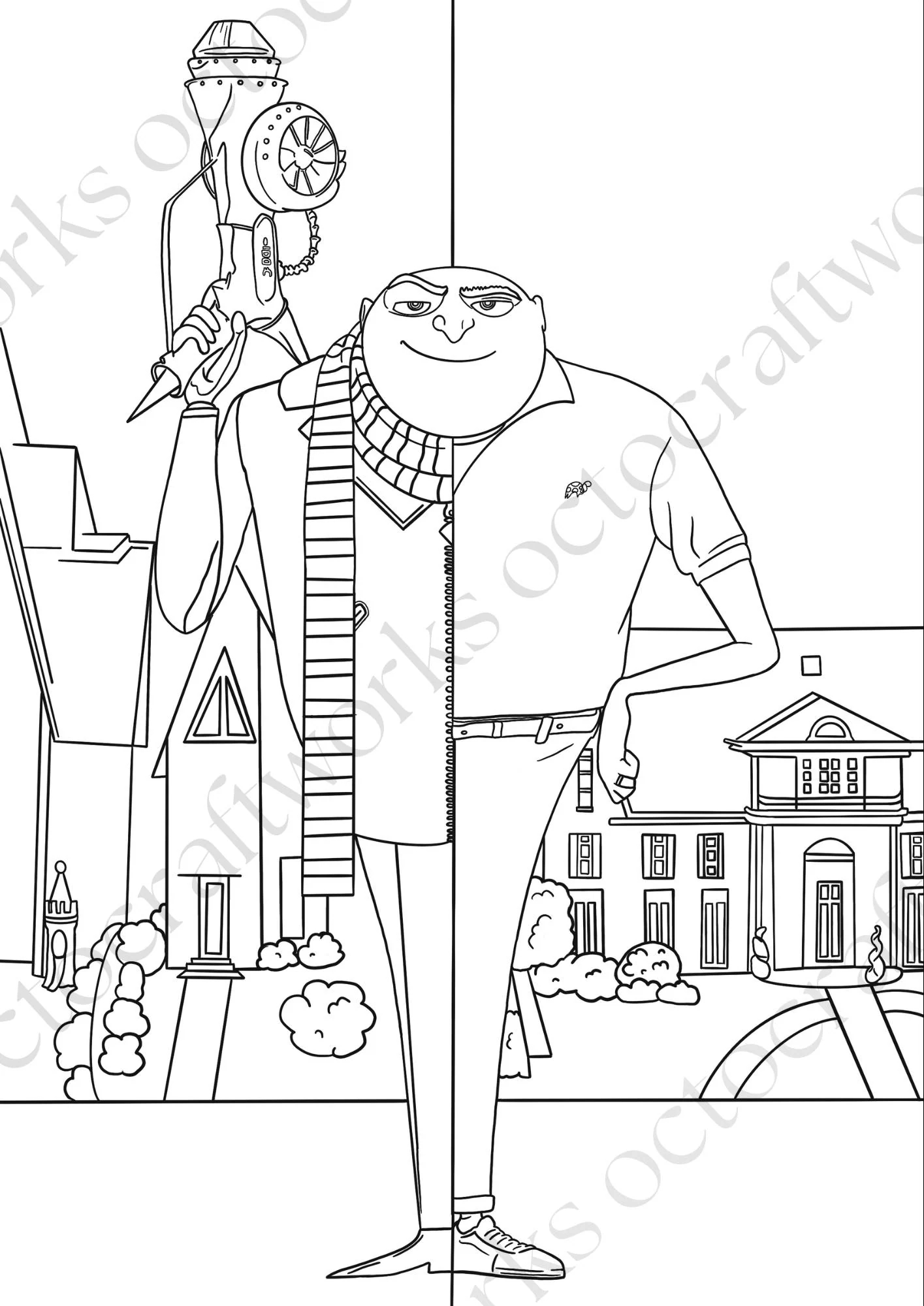 Despicable Me 4 Coloring Pages Kids Coloring Pages Kids 