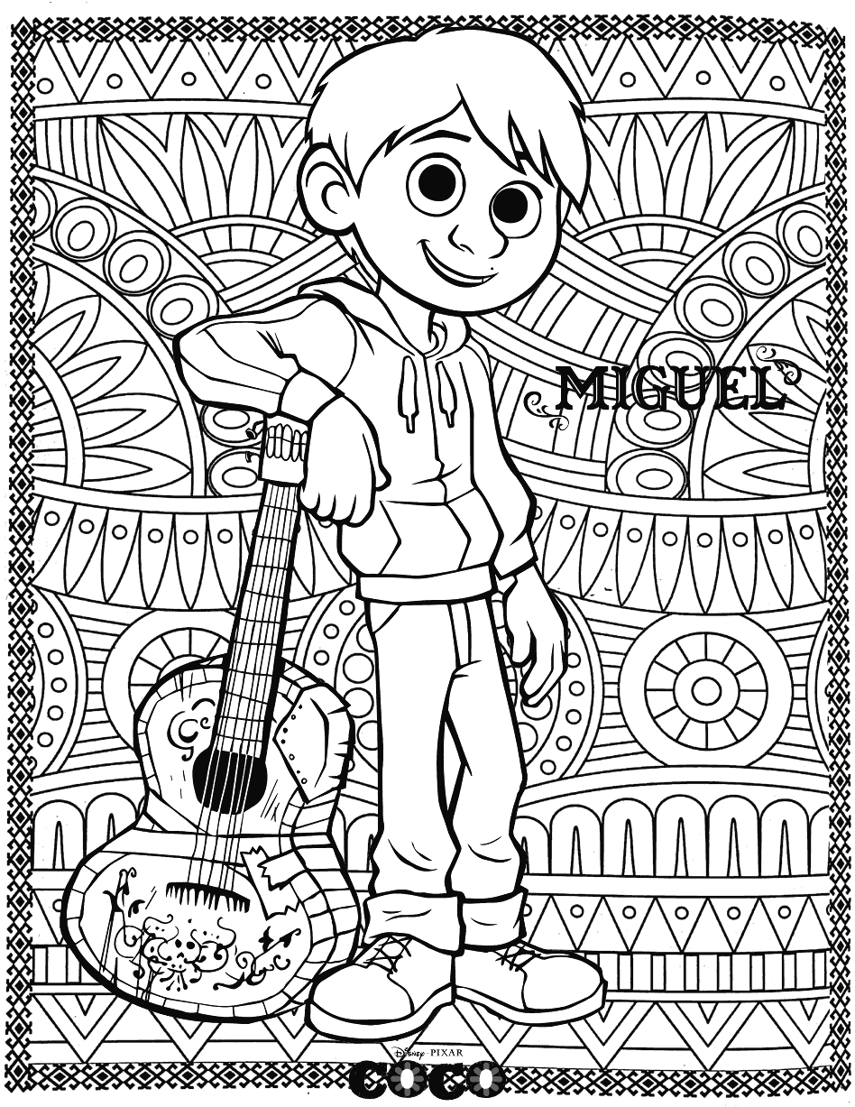 Free Printable Coco Coloring Pages