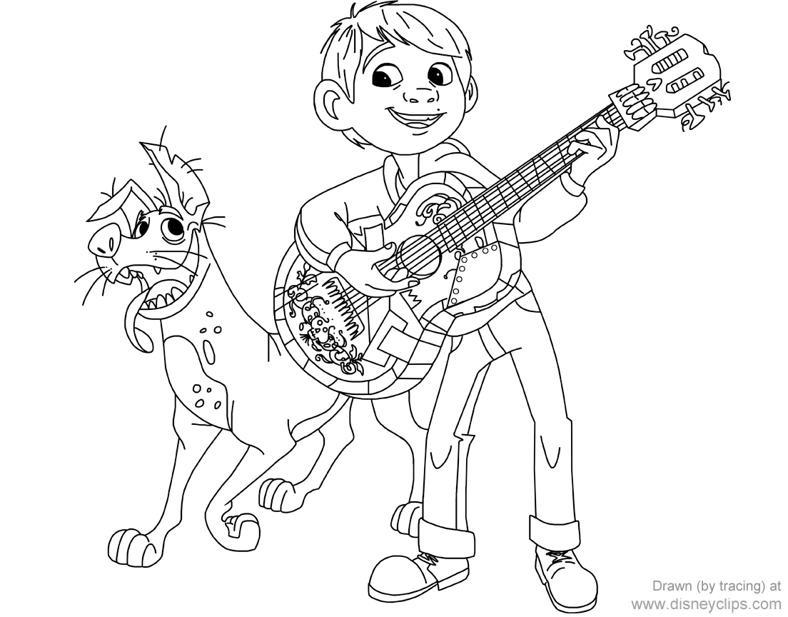Disney Pixar s Coco Coloring Pages Disneyclips