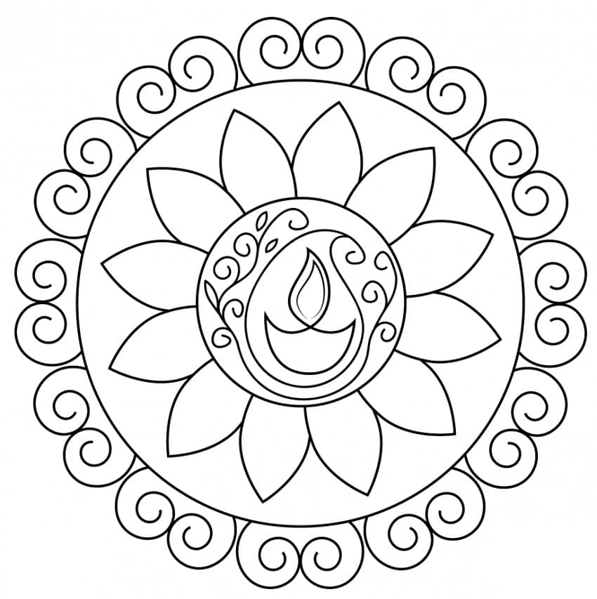 Diwali Lamp Coloring Page Download Print Or Color Online For Free Diwali Lamp Coloring Page Download Print Or Color Online For Free