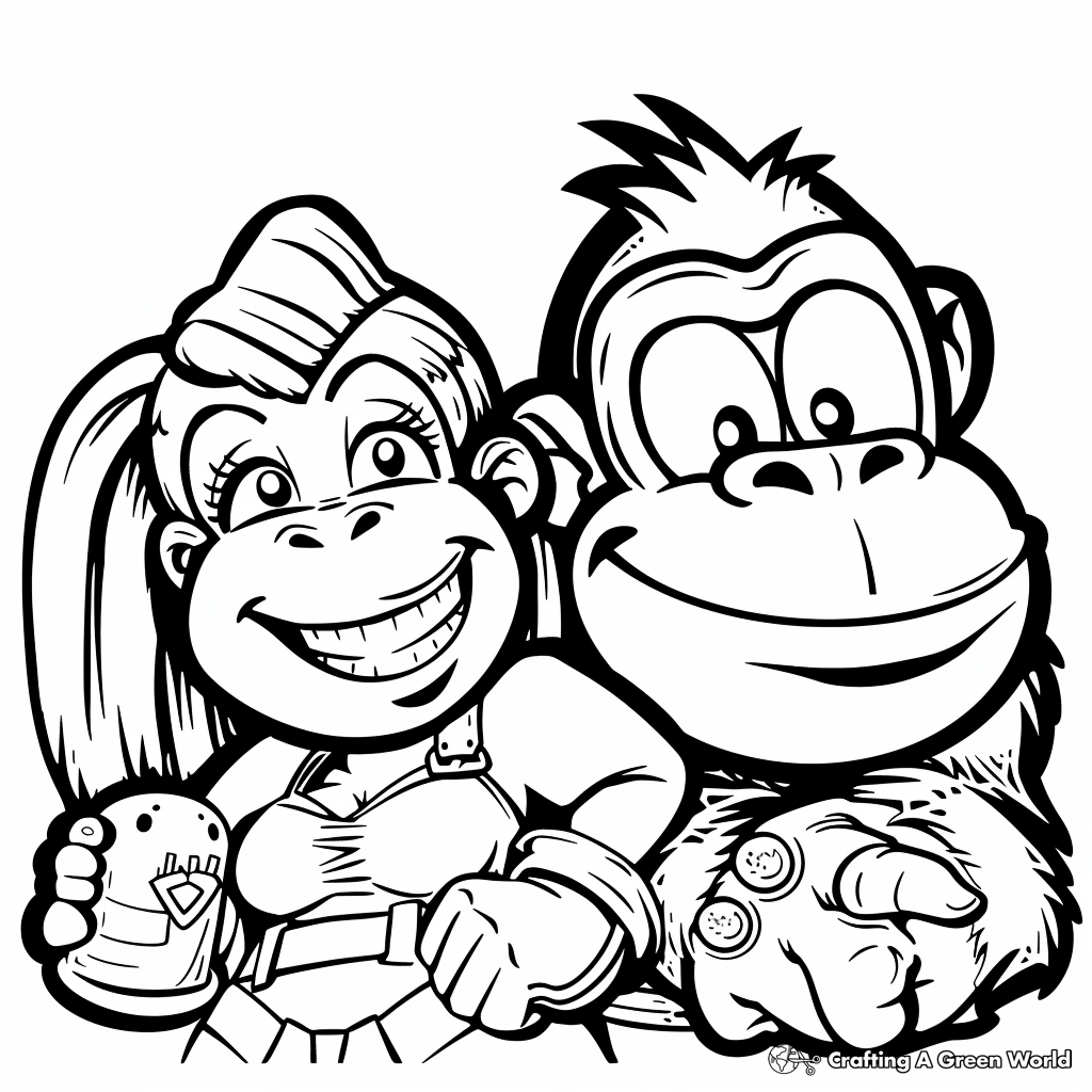 Donkey Kong Coloring Pages Free Printable Donkey Kong Coloring Pages Free Printable