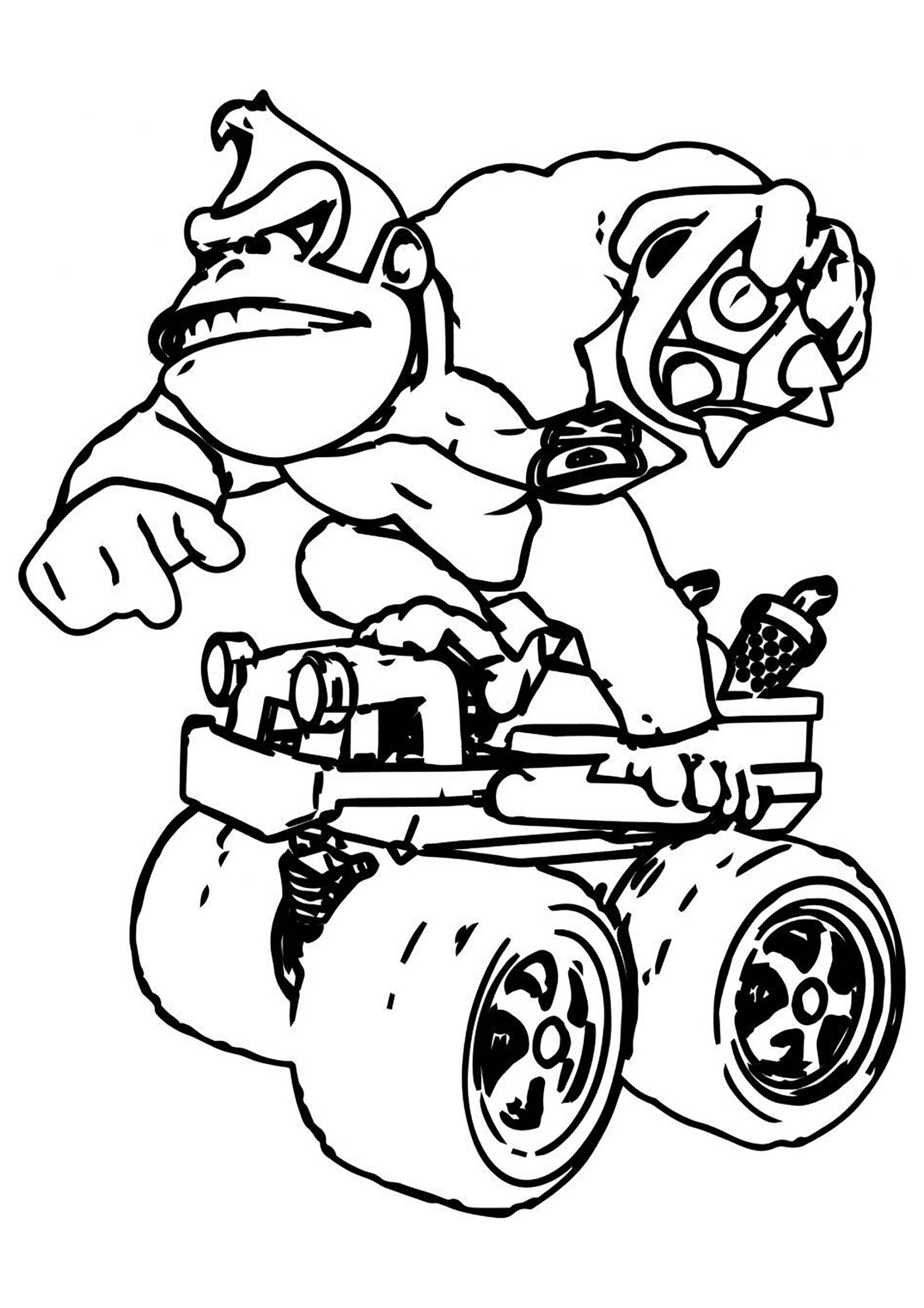 Donkey Kong Printable Coloring Pages Donkey Kong Printable Coloring Pages