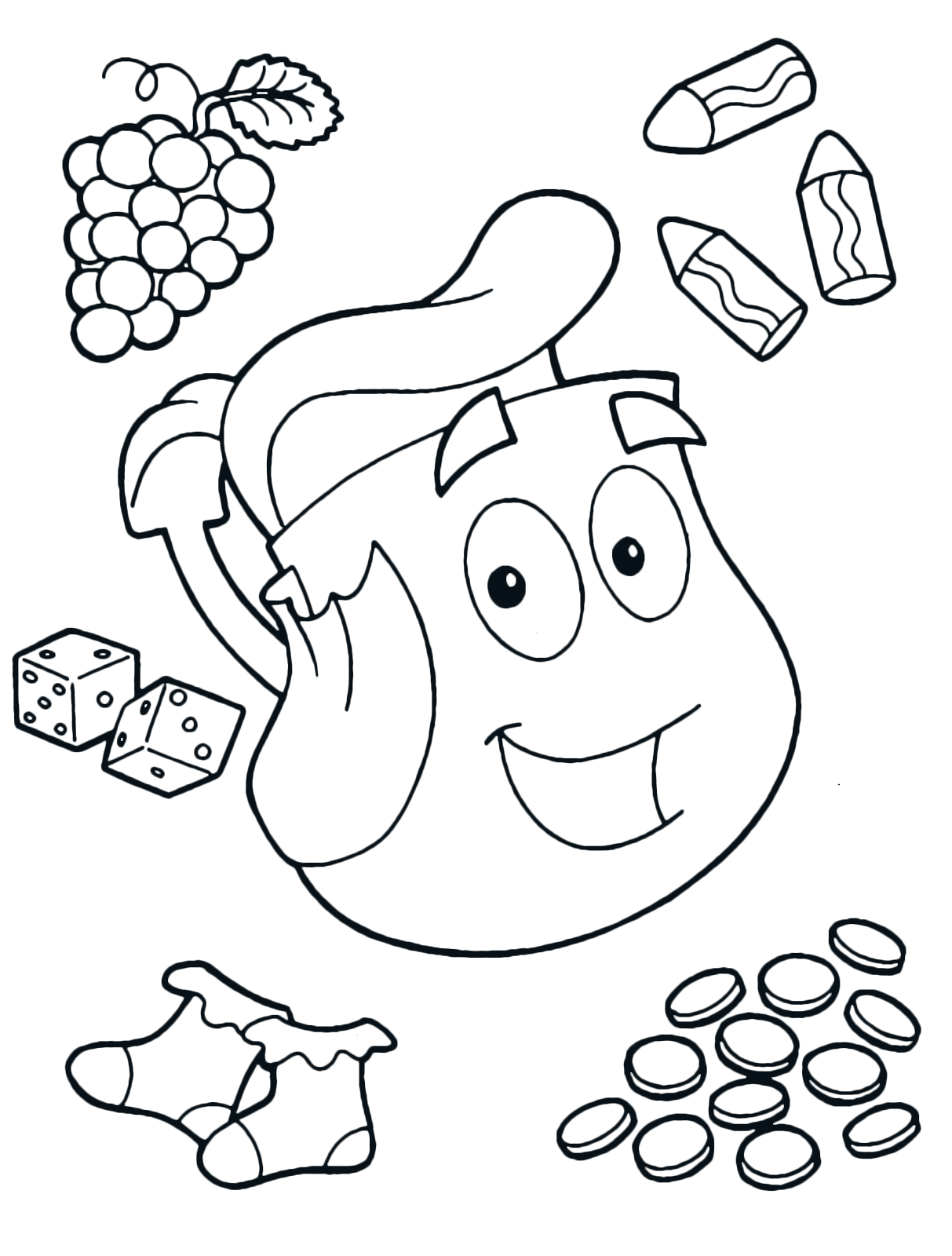 Dora The Explorer Coloring Pages Printable Dora The Explorer Coloring Pages Printable