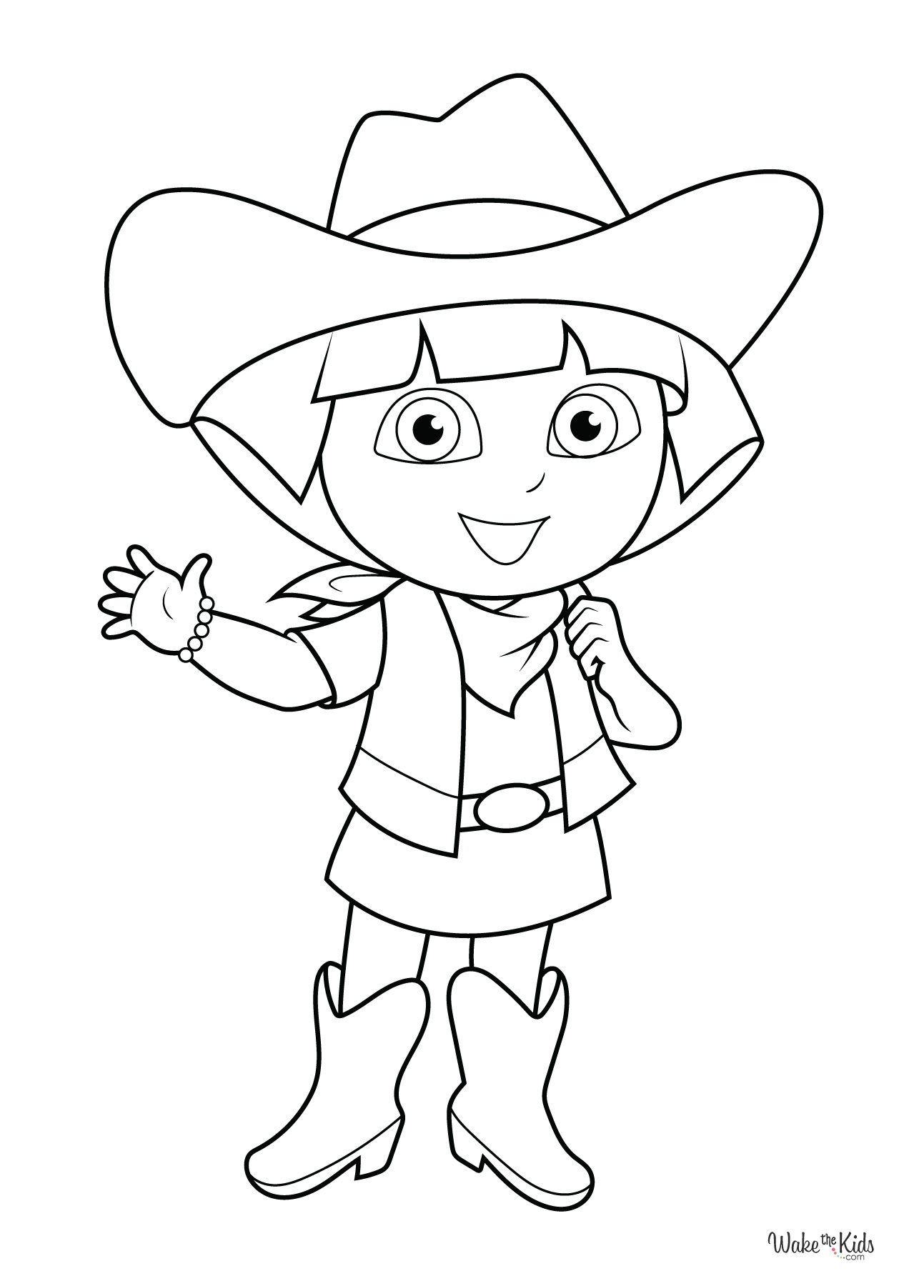 Dora The Explorer Coloring Pages Free Printable PDFs WakeTheKids Dora The Explorer Coloring Pages Free Printable PDFs WakeTheKids