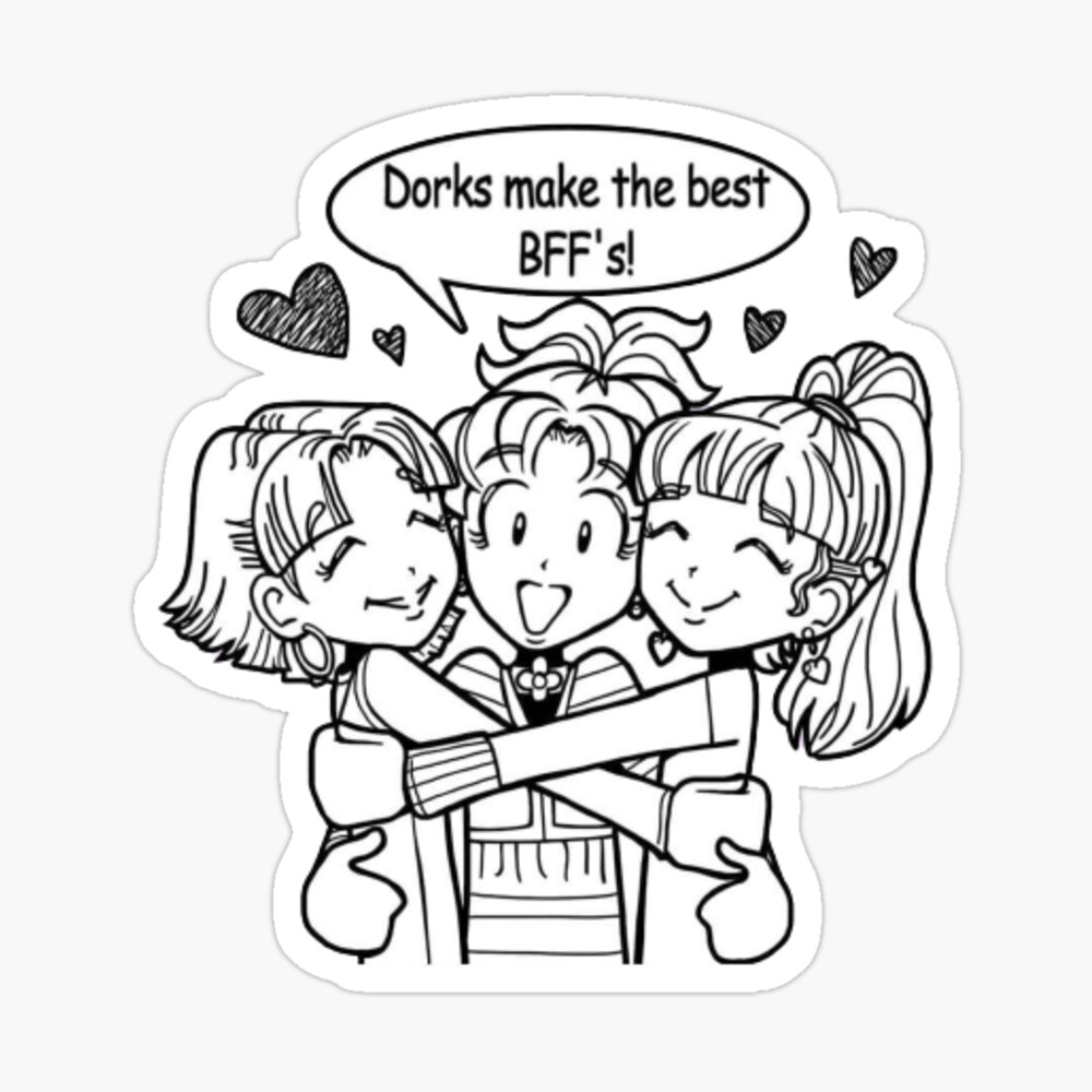Dork Diaries BFF Sticker Sticker For Sale By Zadiesilly Redbubble
