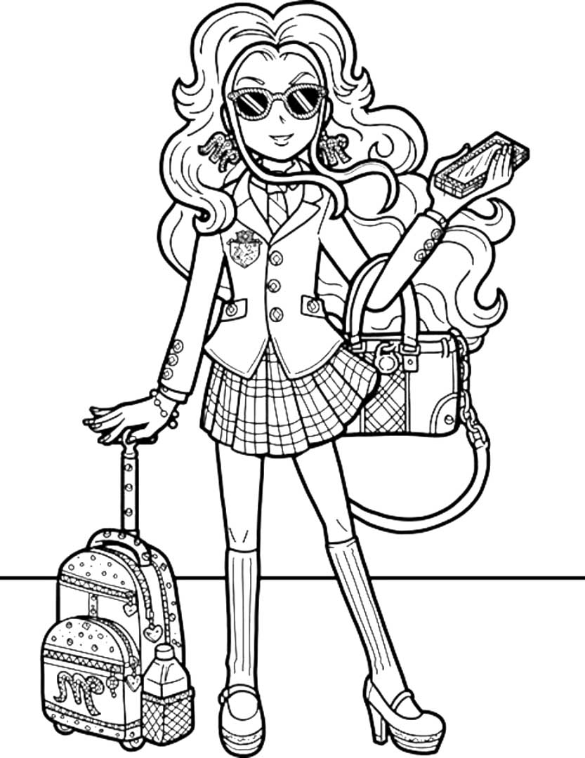 Dork Diaries Coloring Pages Tiffany Davenport Having Fun With Children