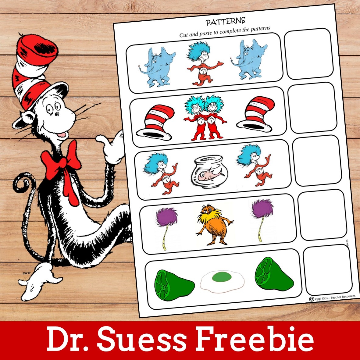 Dr Seuss Free Printable Pattern Activity For Read Across America Dr Seuss Free Printable Pattern Activity For Read Across America