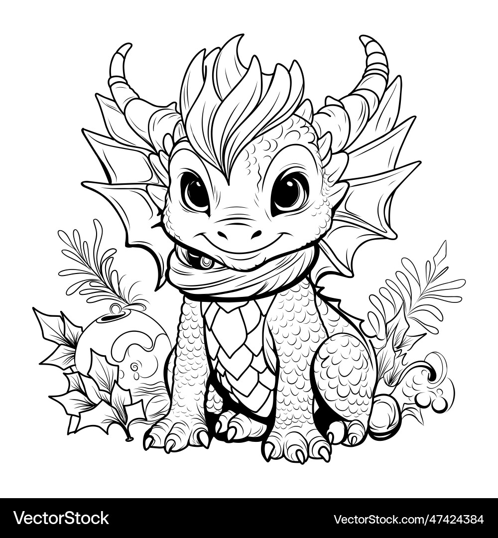 Free Coloring Dragon Pages