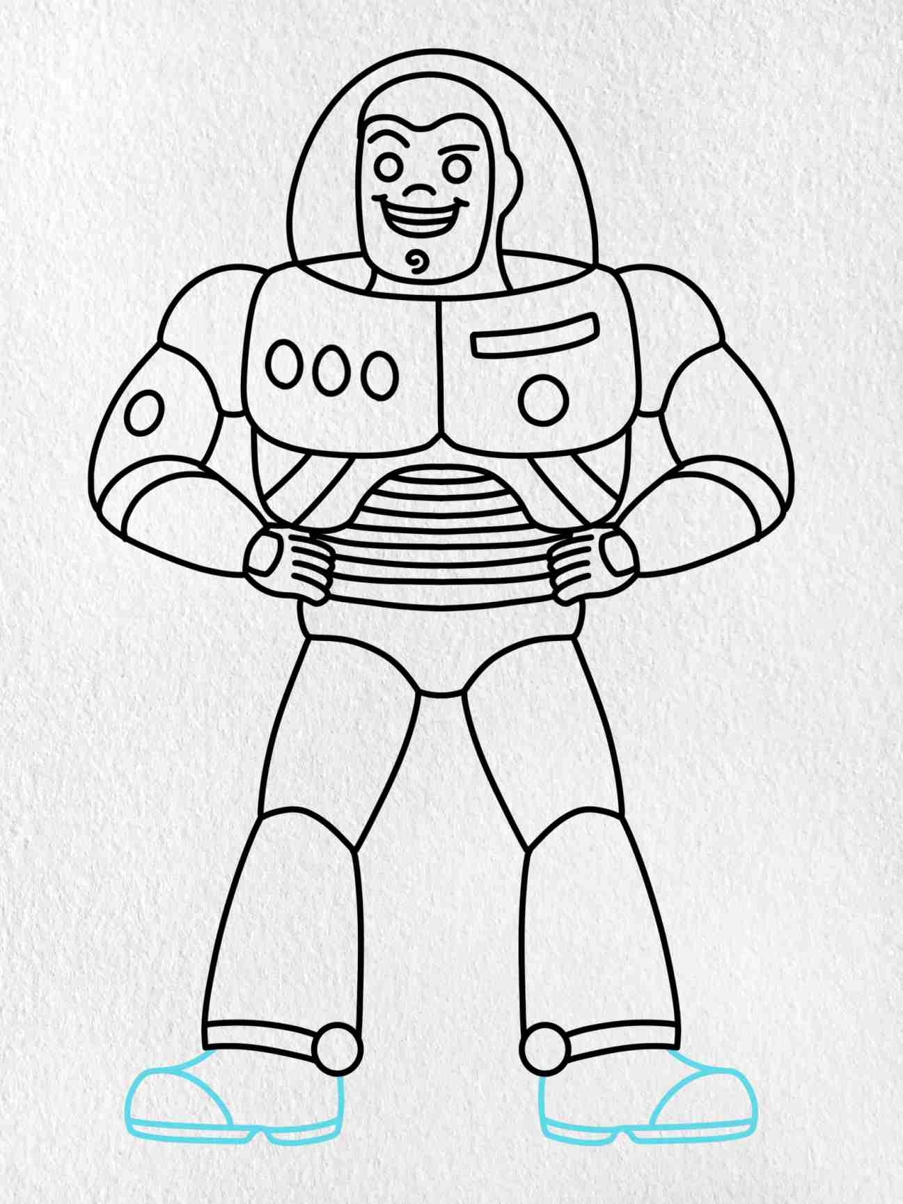 Draw Buzz Lightyear HelloArtsy