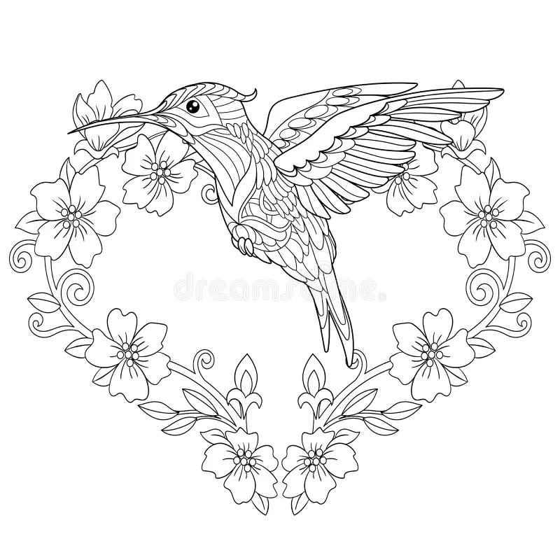 Drawing Coloring Hummingbird Stock Illustrations 754 Drawing Coloring Hummingbird Stock Illustrations Vectors Clipart Dreamstime
