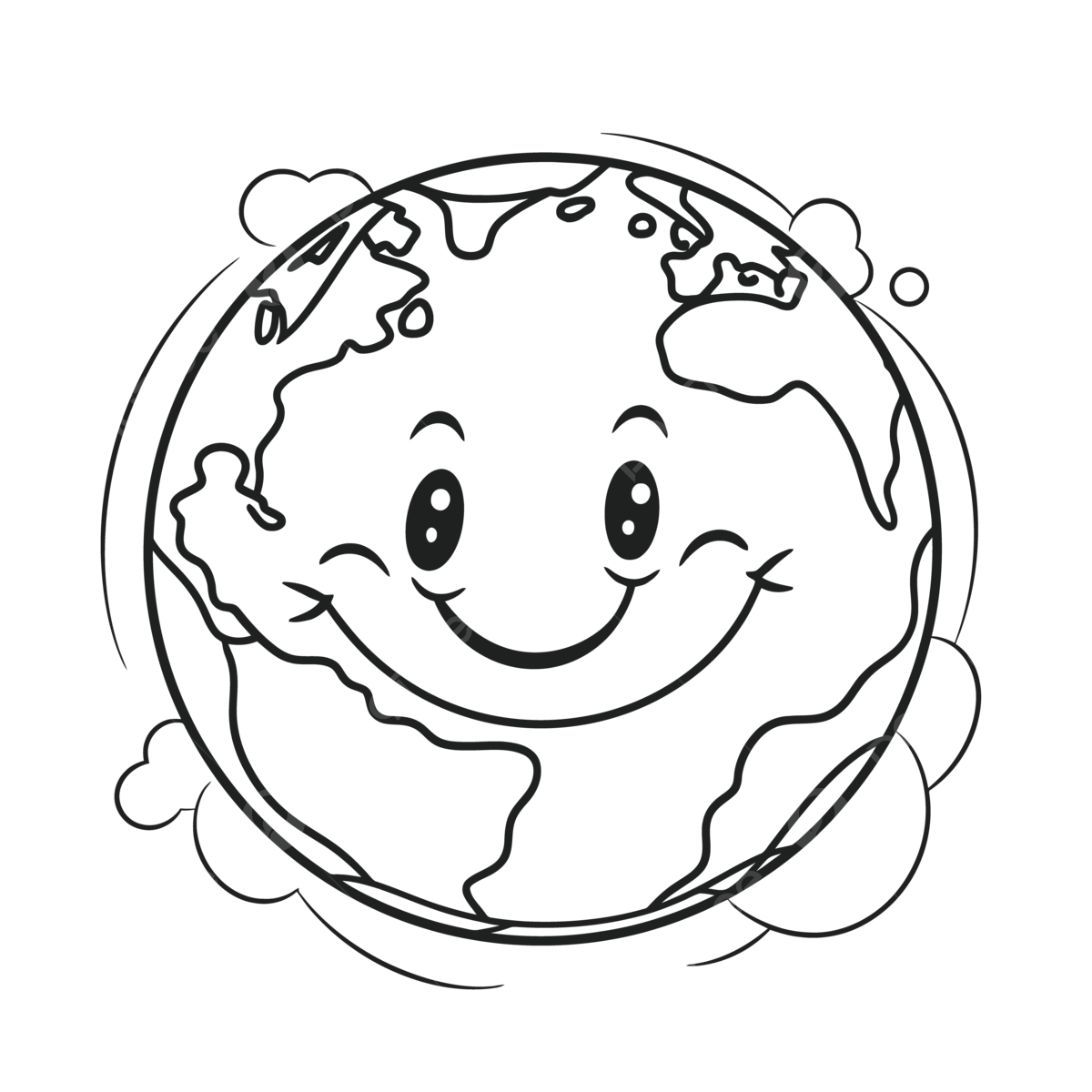 Earth Coloring Page Free Printable Coloring Pages For Kids Free Coloring Pages Of The Earth Outline Sketch Drawing Vector Earth Drawing Wing Drawing Ring Drawing PNG And Vector With Transparent Background For