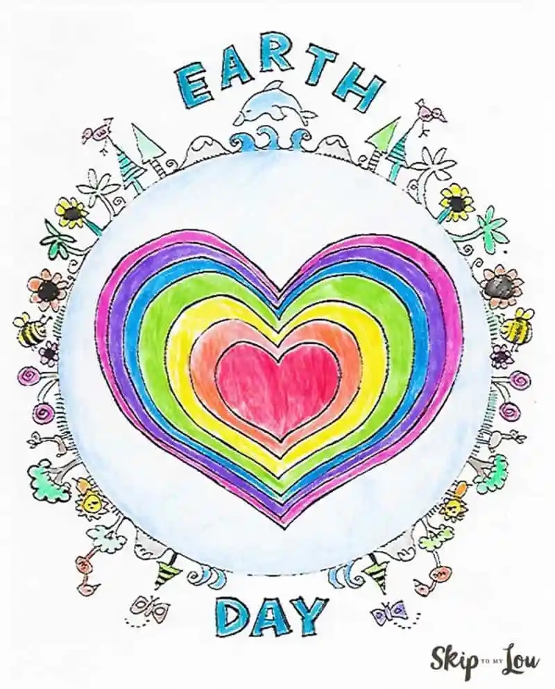 Earth Day Coloring Pages Free Printables Skip To My Lou