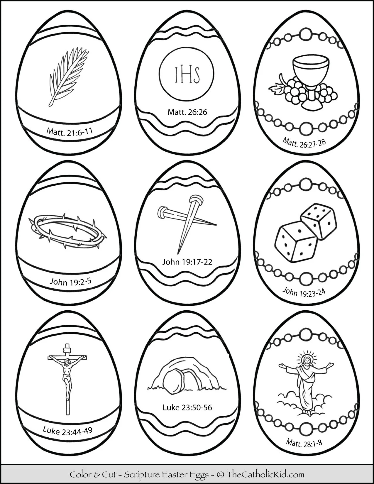 Free Printable Catholic Easter Coloring Pages