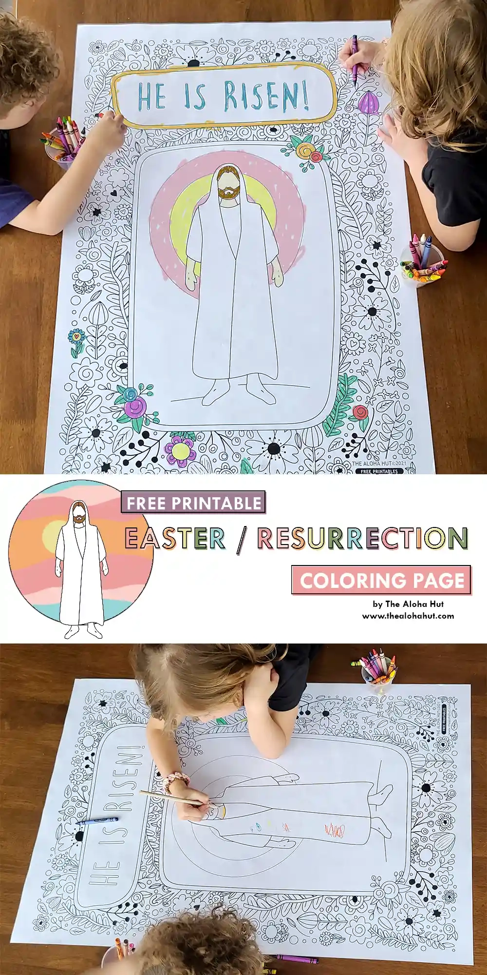 Free Printable He Is Risen Coloring Pages