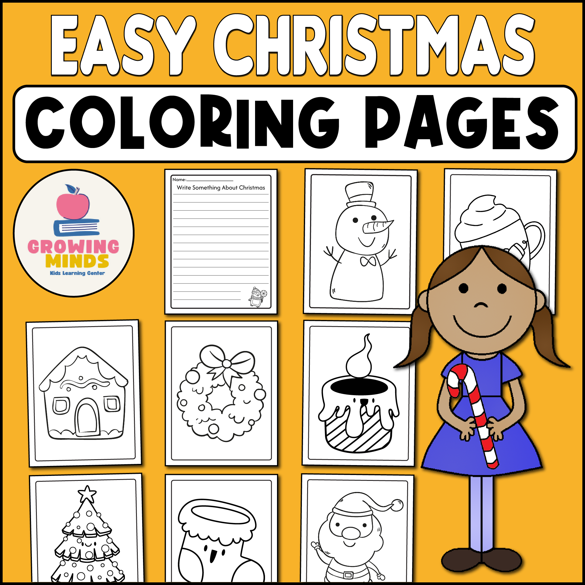 Easy Christmas Coloring Pages Writing Notes Coloring Sheet Made By Teachers