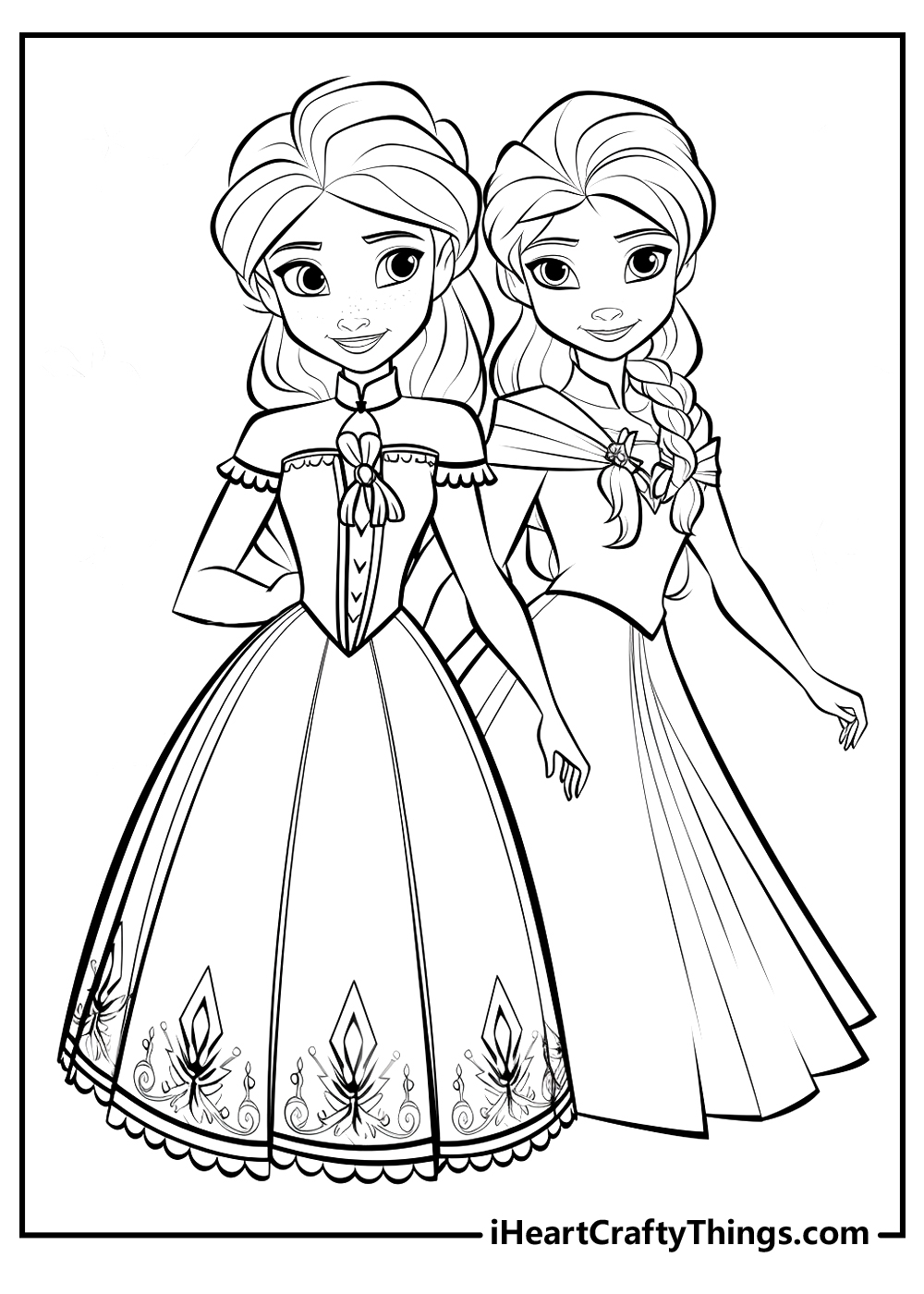 Elsa And Anna Coloring Pages 100 Free Printables Elsa And Anna Coloring Pages 100 Free Printables