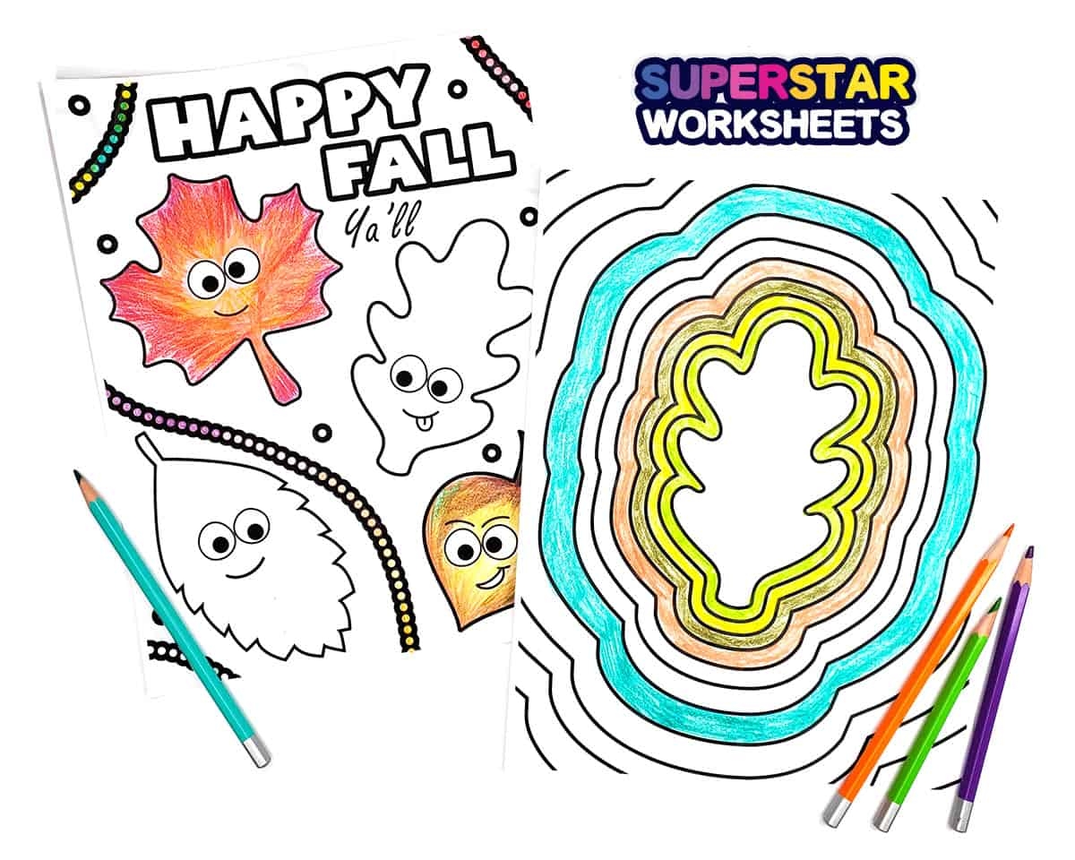 Fall Coloring Pages Printable Pdf