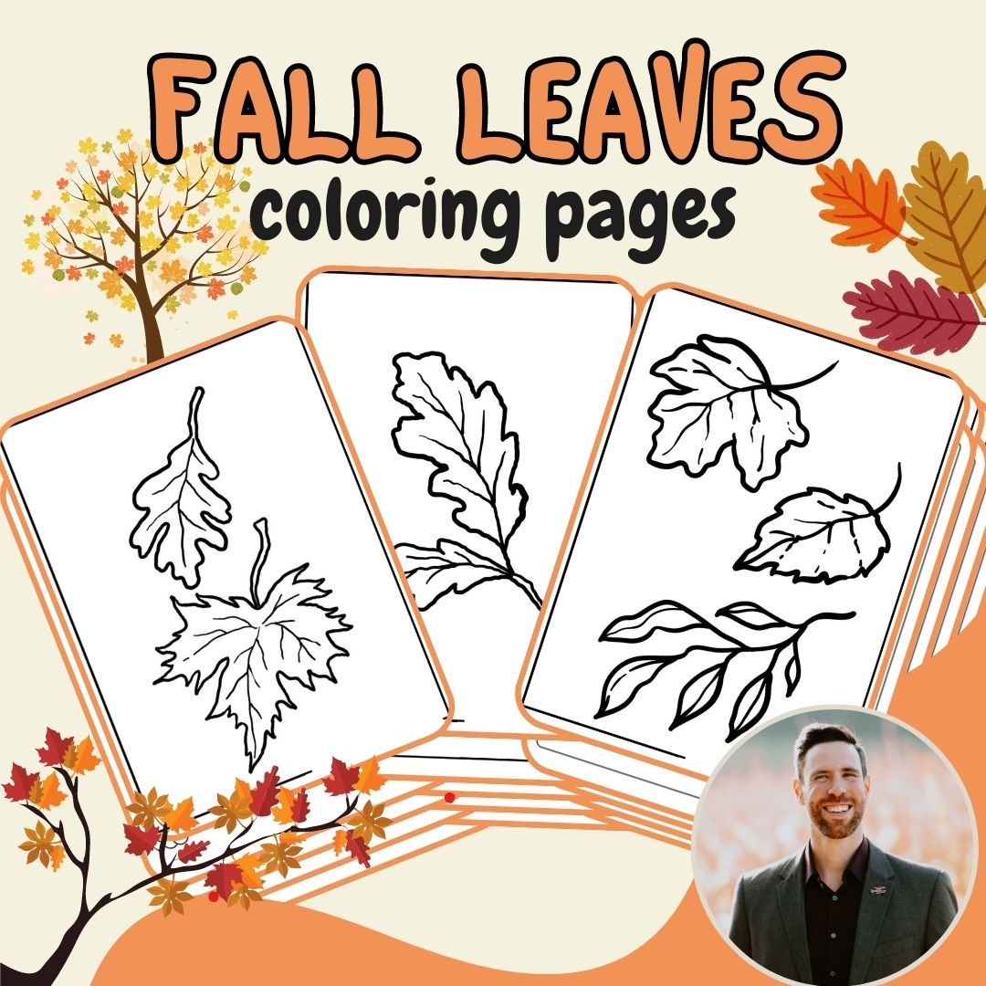 Free Fall Leaves Coloring Pages