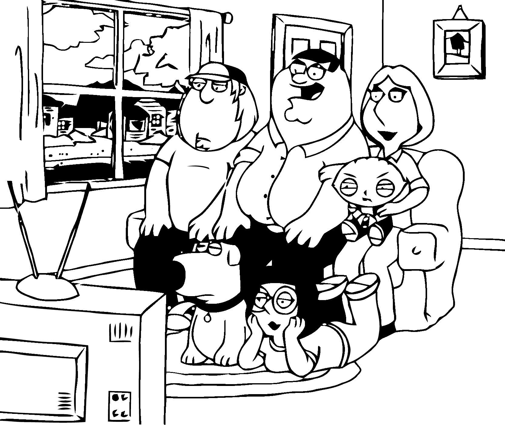 Family Guy 48741 Cartoons Free Printable Coloring Pages