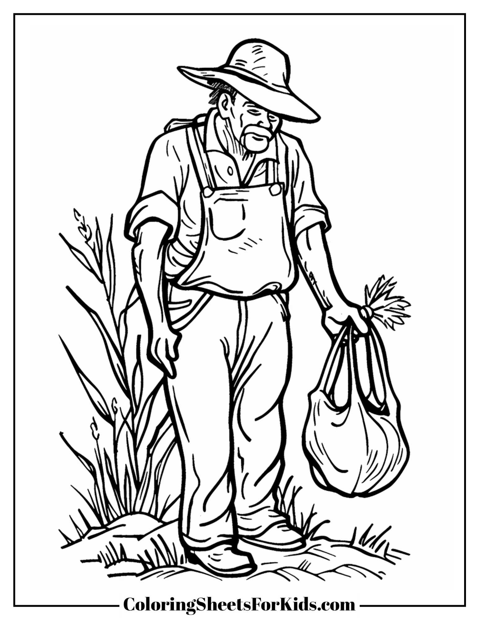 Farmer Coloring Pages Free Printable PDFs Coloring Sheets For Kids