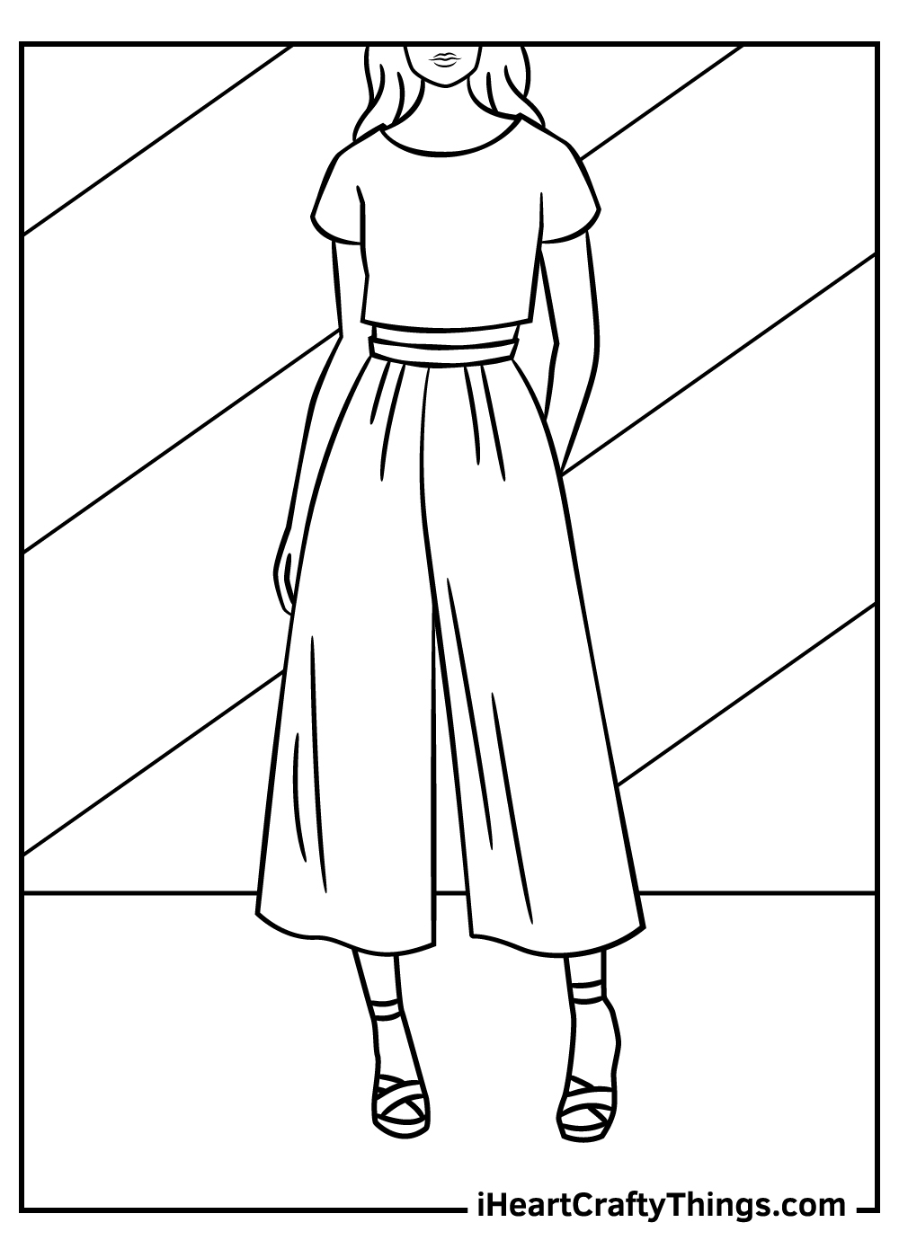 Free Fashion Coloring Pages Free Fashion Coloring Pages