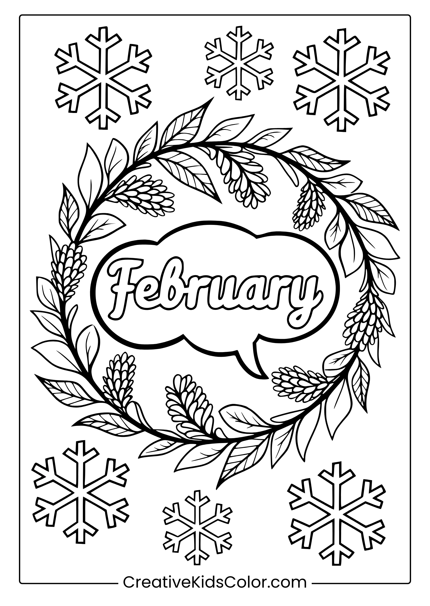 February Coloring Pages Free U0026 Fun Winter Printables February Coloring Pages Free U0026 Fun Winter Printables
