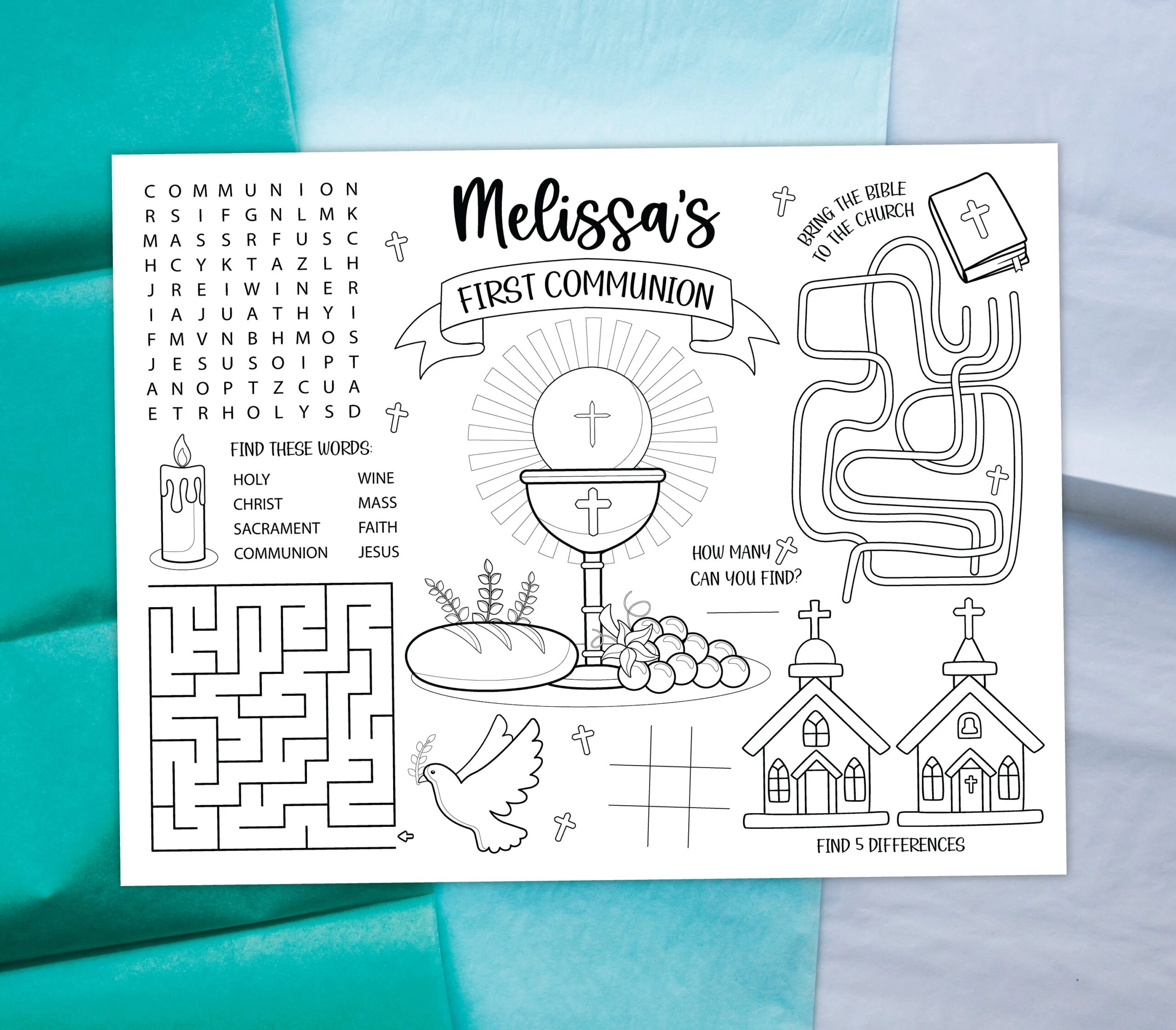 First Communion Coloring Placemat DIGITAL Party Activity Sheet Kids Coloring Page EDITABLE Printable File Download Etsy First Communion Coloring Placemat DIGITAL Party Activity Sheet Kids Coloring Page EDITABLE Printable File Download Etsy