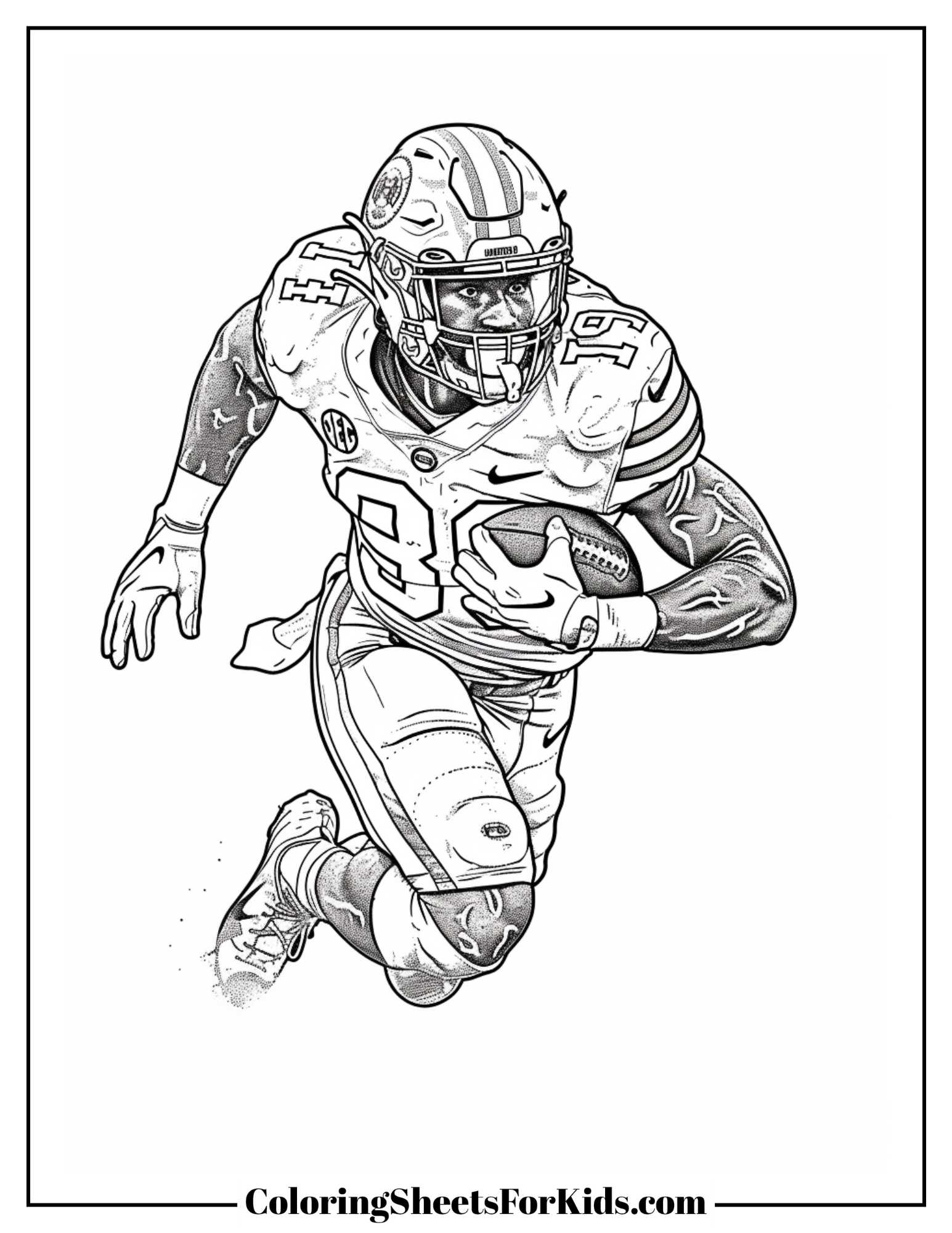 Football Coloring Pages Free Downloads Coloring Sheets For Kids Football Coloring Pages Free Downloads Coloring Sheets For Kids