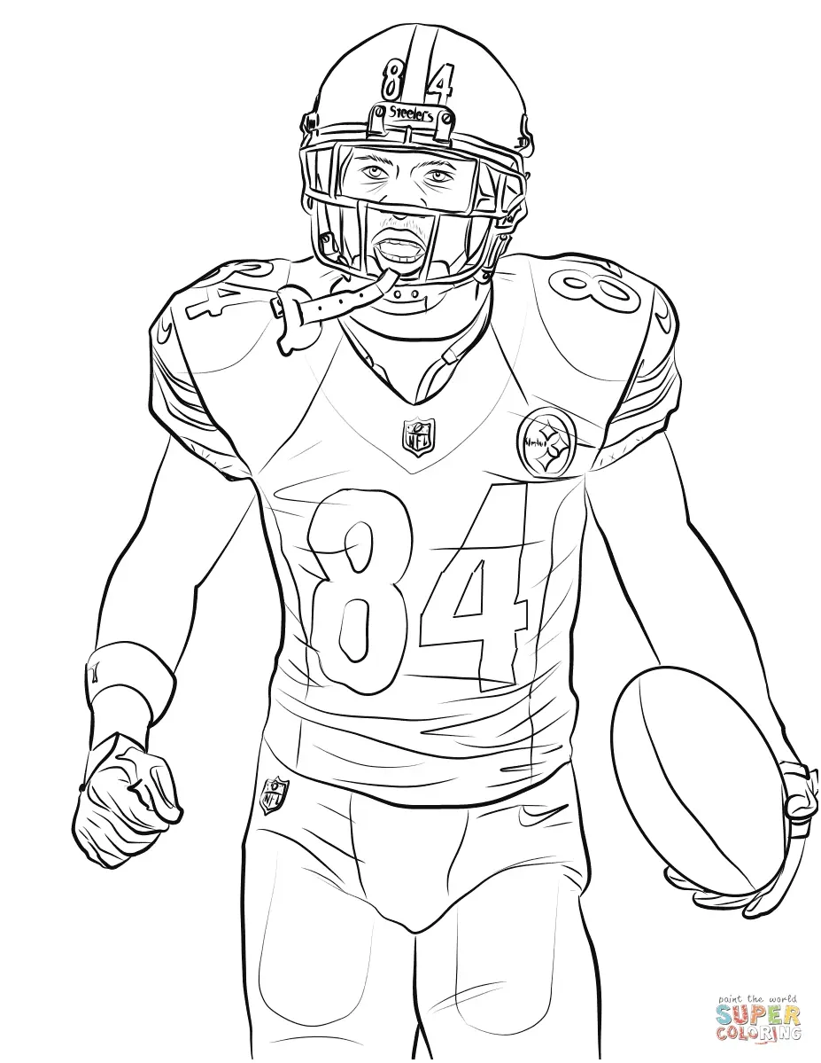 Football Player Coloring Pages To Print Free Printable Coloring Pages