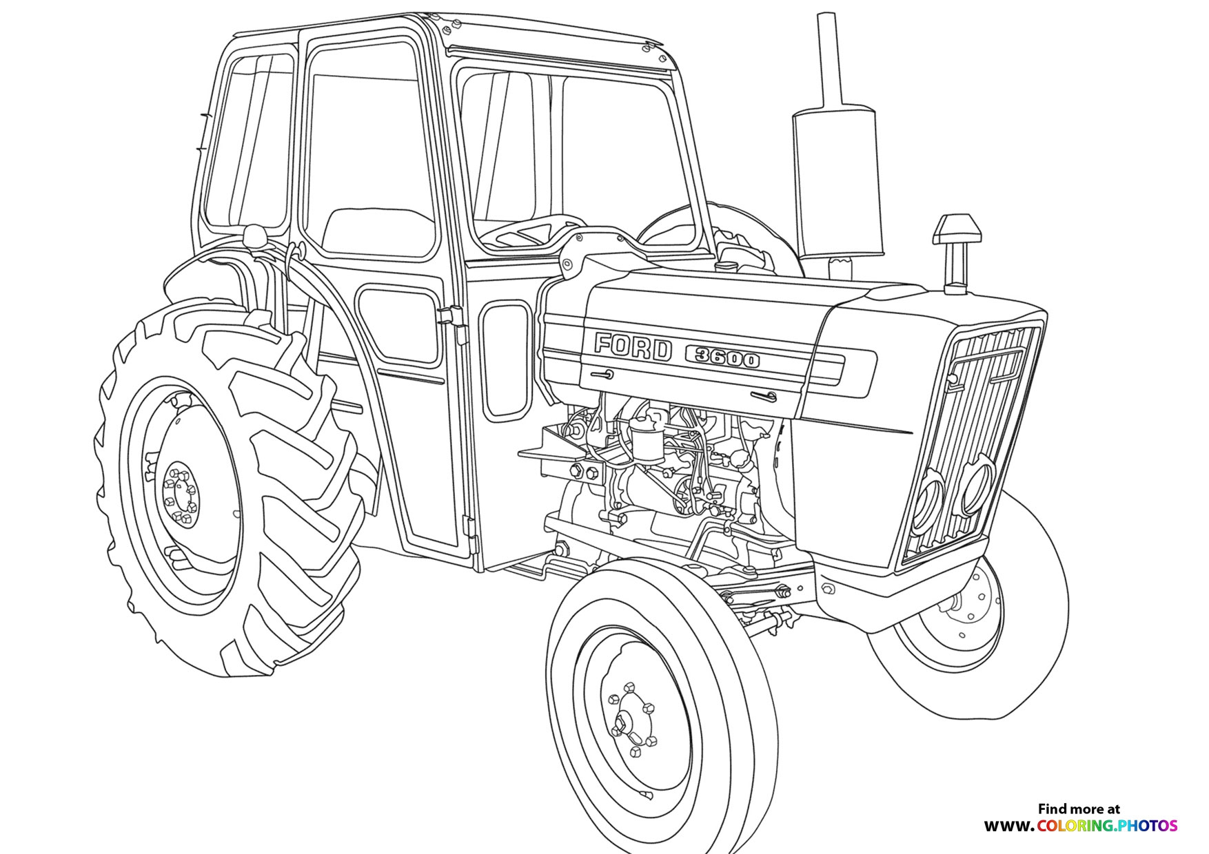 Ford Tractor Coloring Pages For Kids