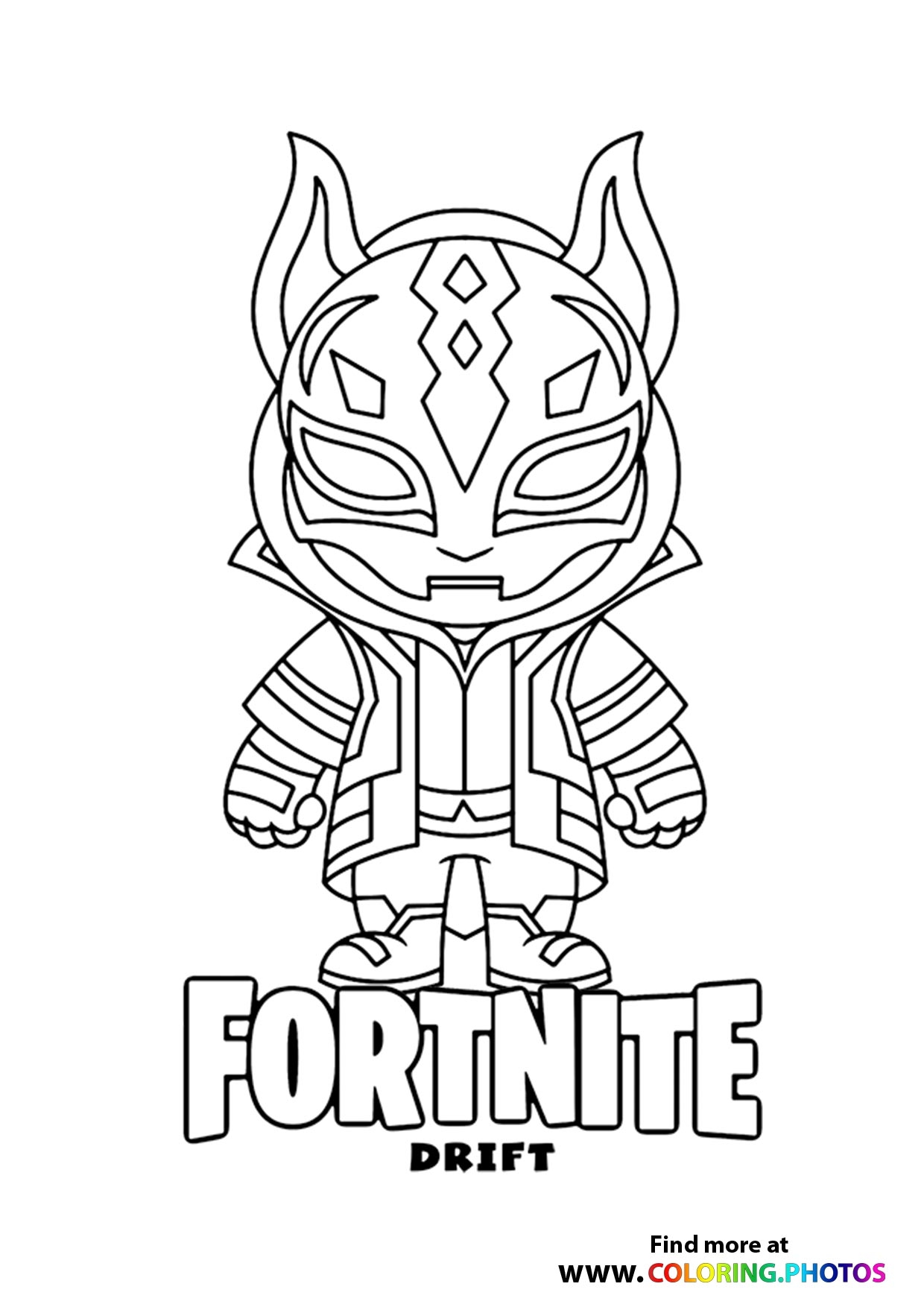 Fortnite Drift Coloring Pages For Kids Fortnite Drift Coloring Pages For Kids